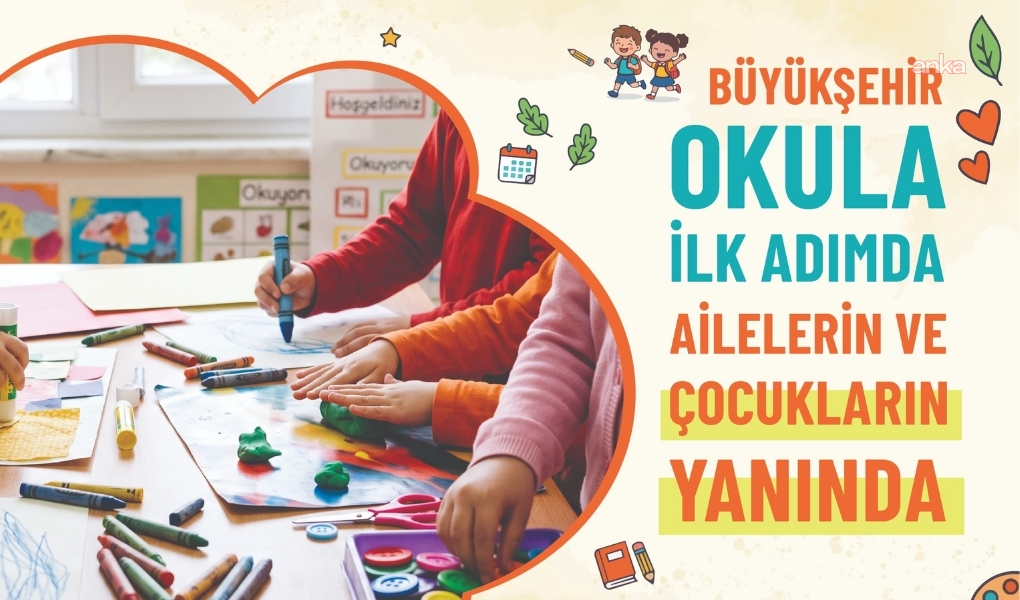 Tekirdağ Büyükşehir Belediyesi, okula ilk adımda çocukların ve ebeveynlerinin yanında