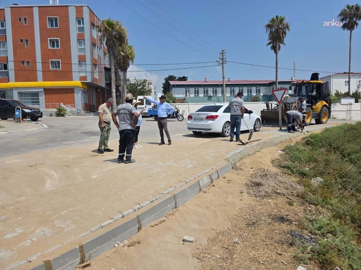 Yumurtalık’ta bozuk yol, kaldırım ve merdivenler yenileniyor