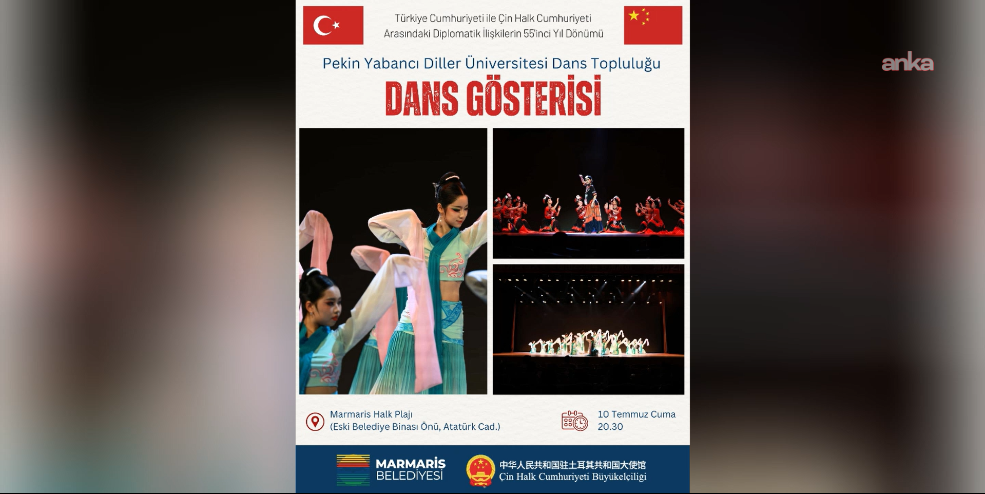 Türkiye-Çin dostluğu Marmaris'te sahneye taşınacak