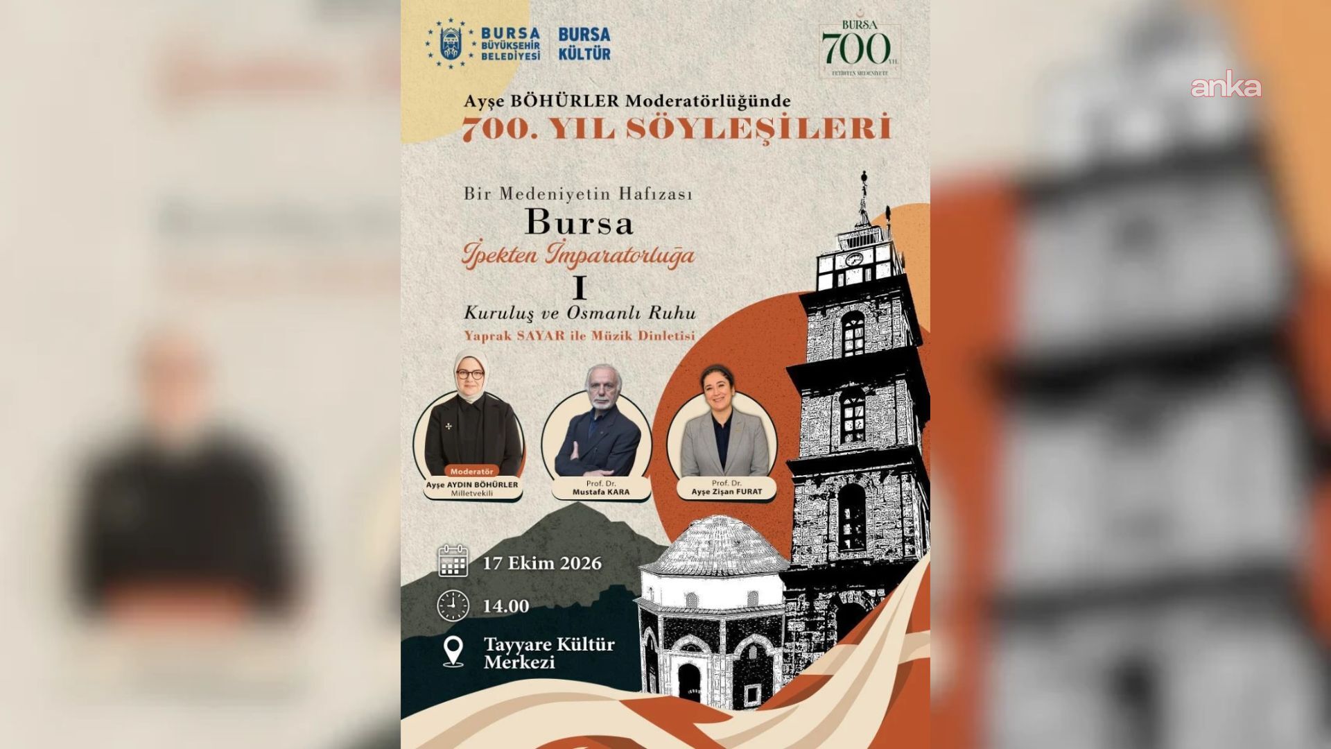 Bursa'nın 700 yıllık mirası söyleşilerle anlatılacak
