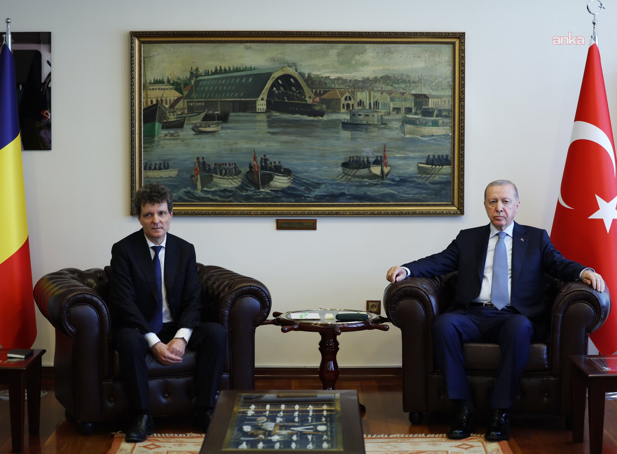 Cumhurbaşkanı Erdoğan, Rumen mevkidaşı ile bir araya geldi