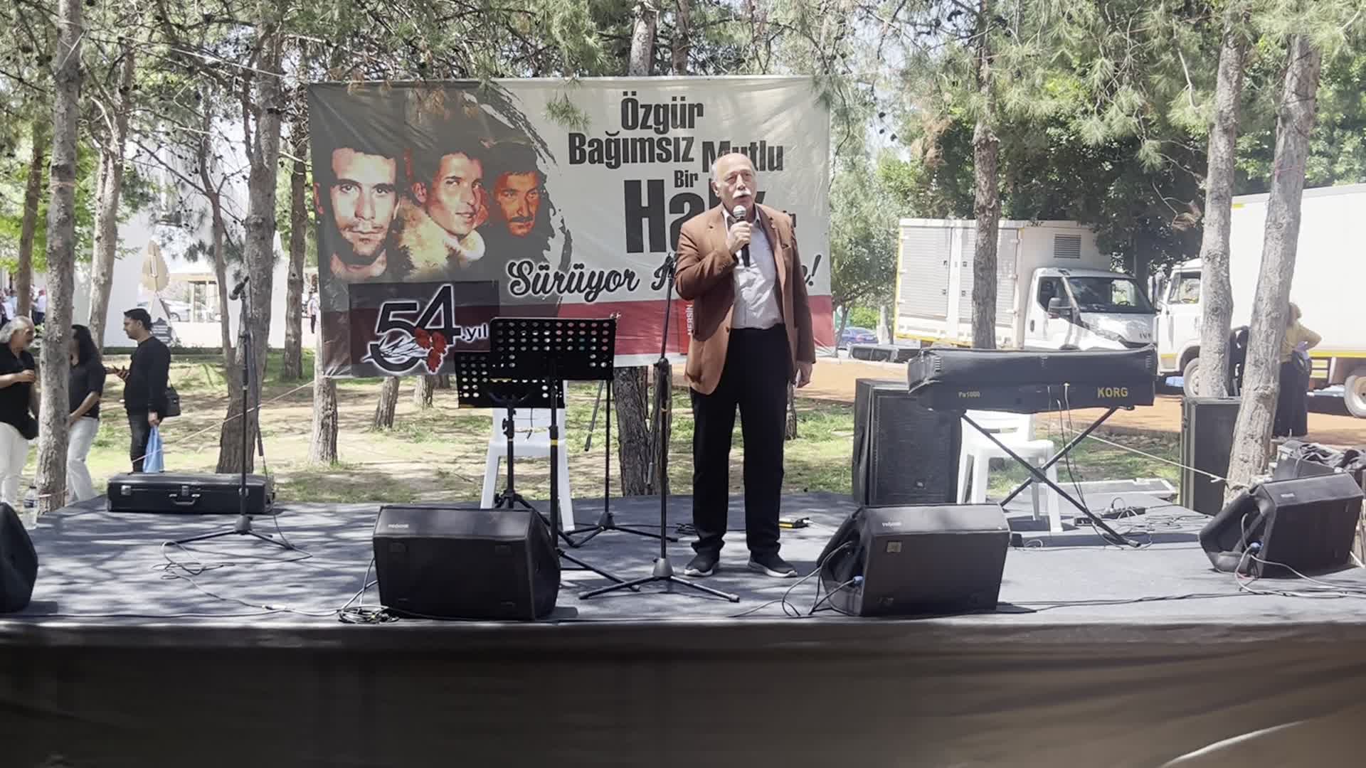 EMEP'li Tüzel, Mersin 68'liler Derneği'nin 3 Fidan'ı anma etkinliğine katıldı