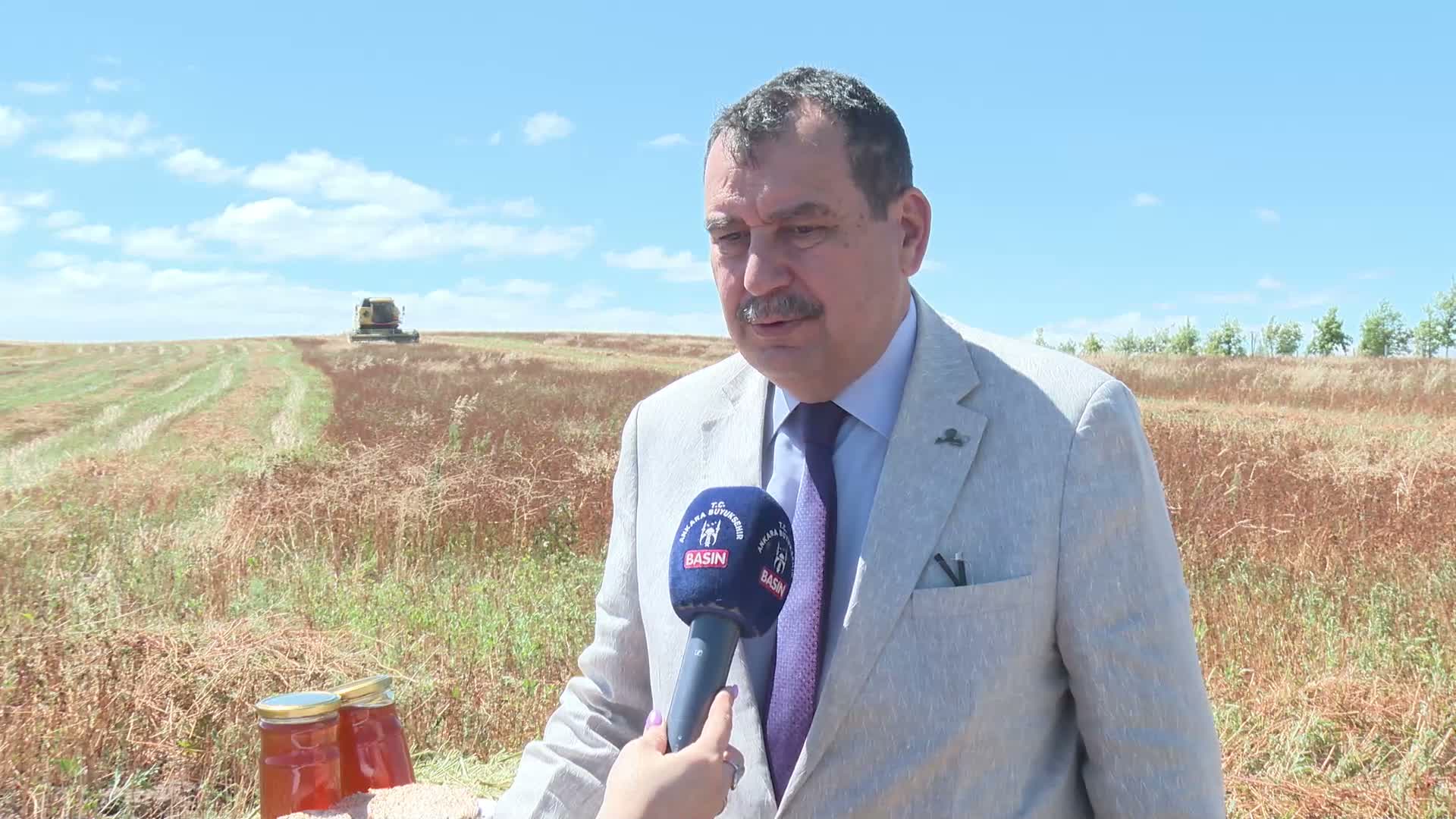 ATA Çiftliği’nde karabuğday hasadı başladı