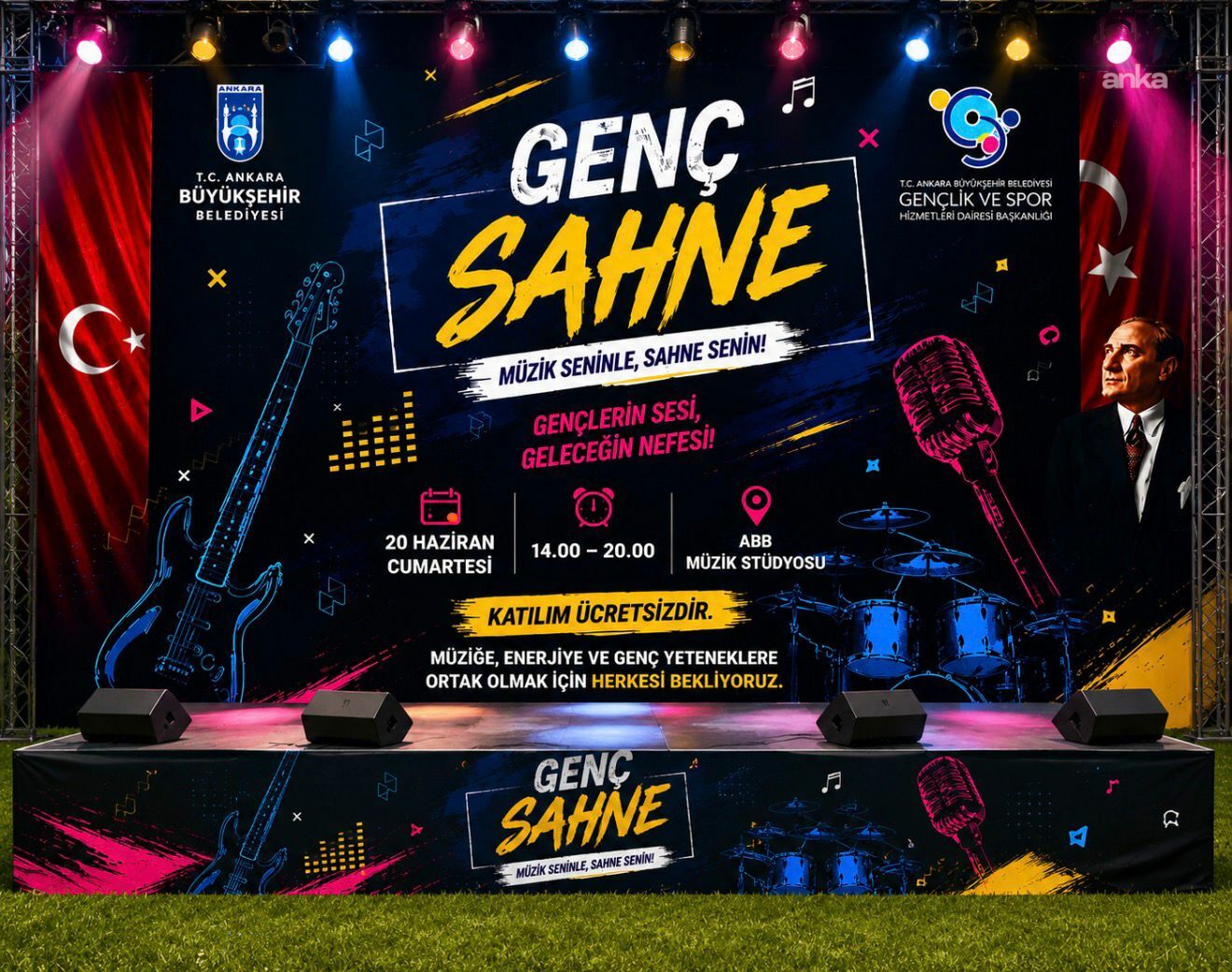 Ankara'da düzenlenen "Genç Sahne Genç Ses" yarışmasında final heyecanı başladı