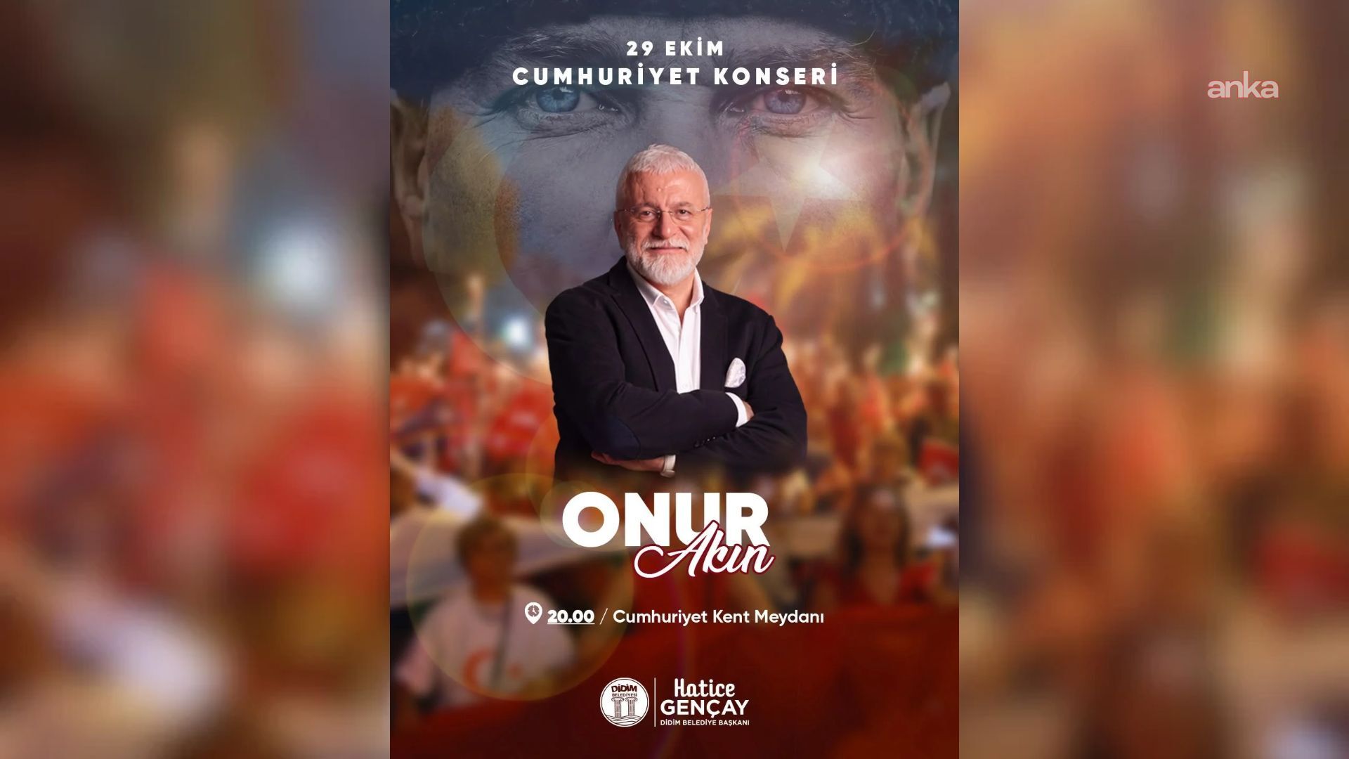 Didim’de Cumhuriyet Bayramı, Onur Akın konseriyle kutlanacak