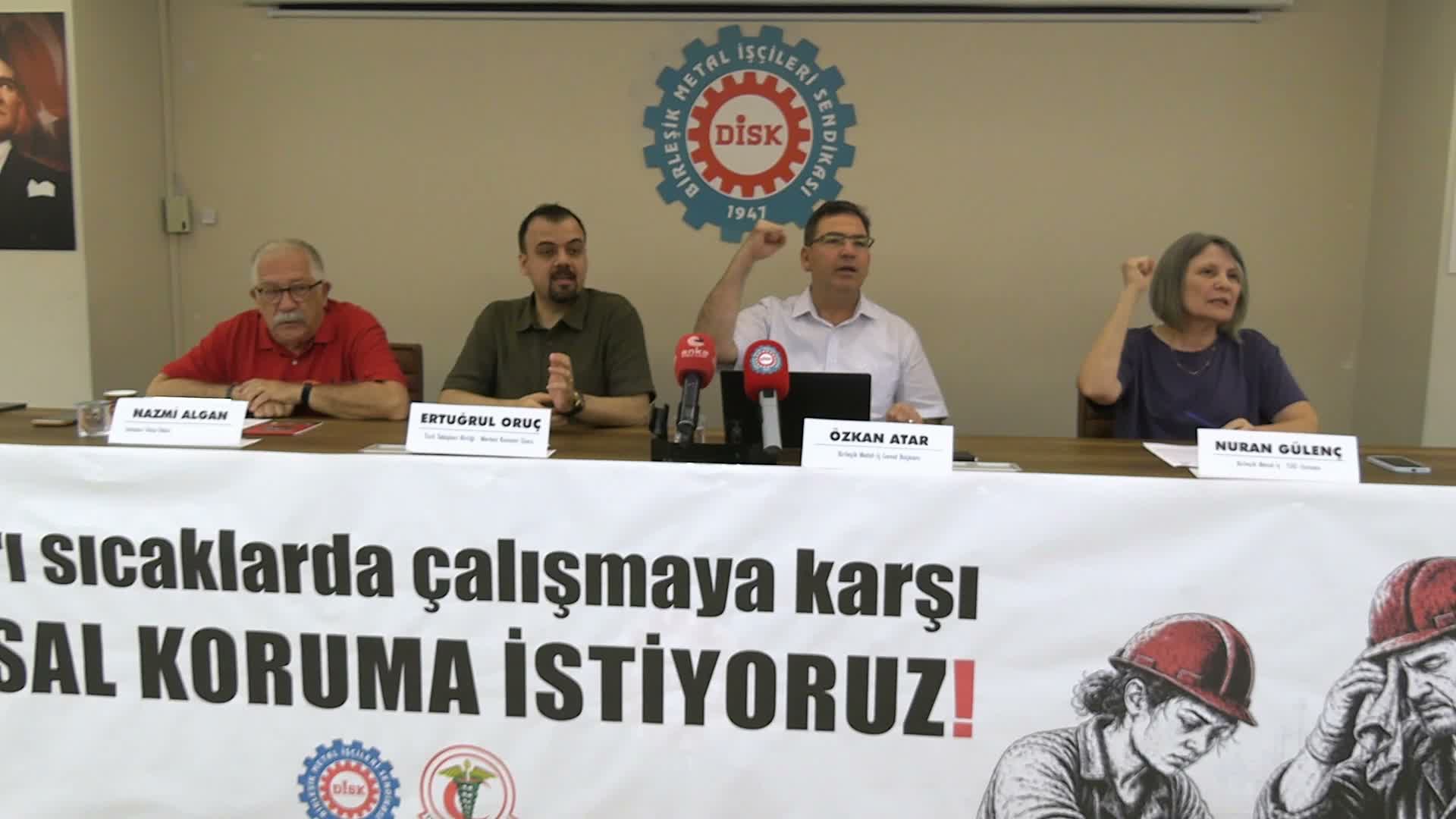 Birleşik Metal-İş Sendikası: Sıcakta çalışmaya karşı yasal koruma artık zorunluluktur