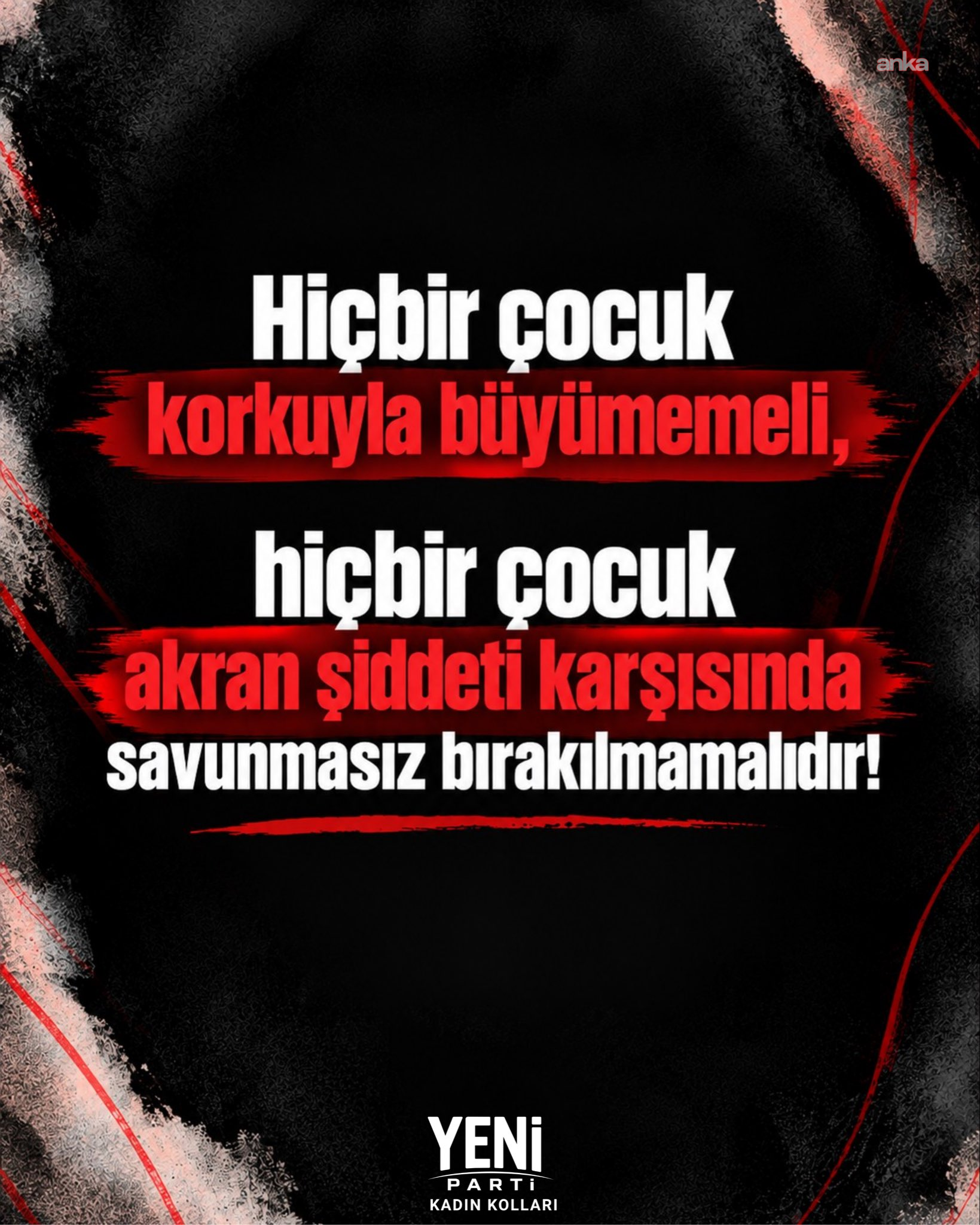 YENİ Parti Kadın Kolları: “Çocukların yaşam hakkını korumak için etkin önleyici politikaların hayata geçirilmesini istiyoruz”