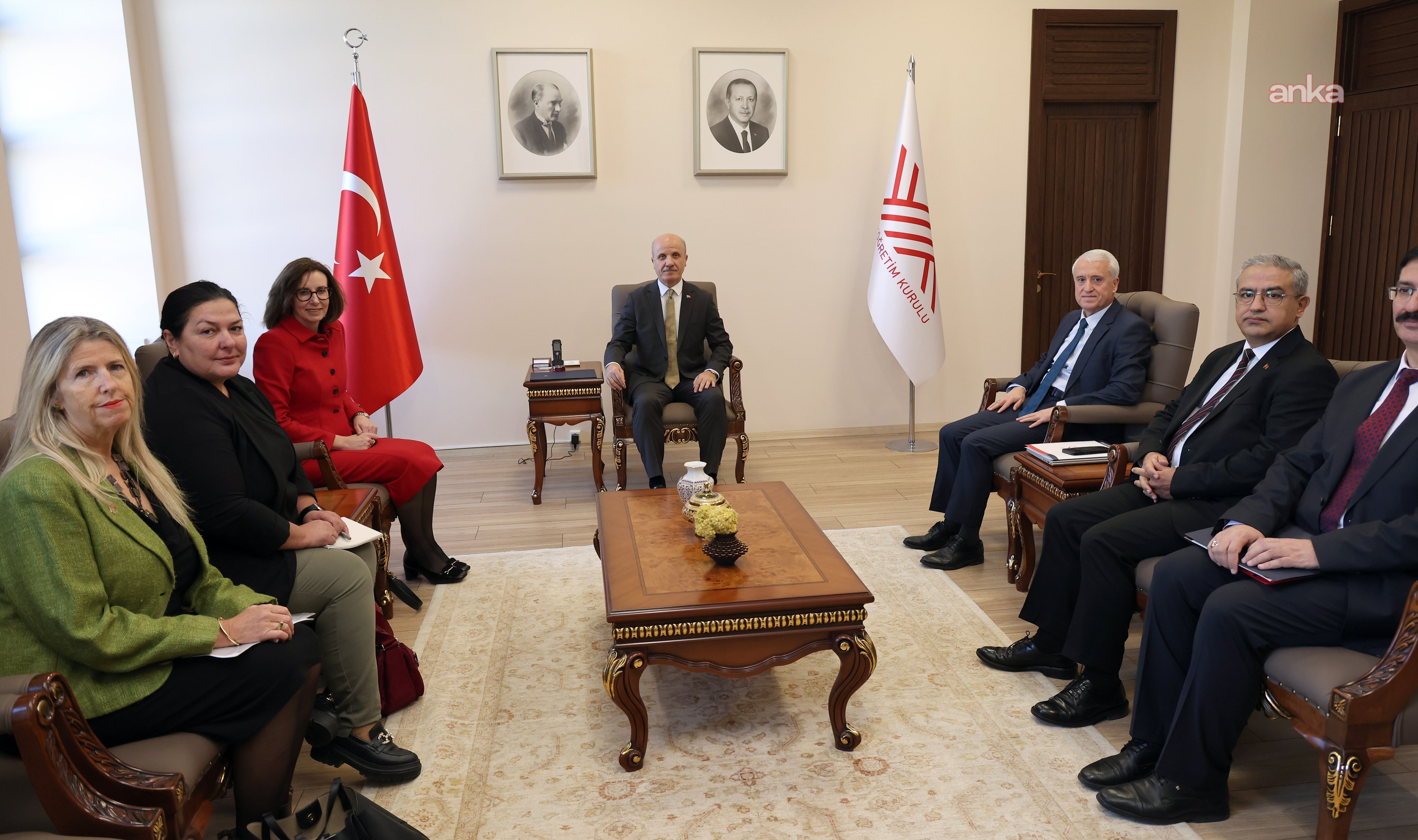 YÖK Başkanı Özvar, Birleşik Krallık Ankara Büyükelçisi Anderson ile görüştü