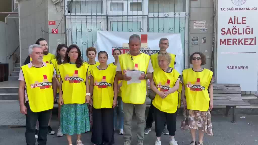 Birlik ve Dayanışma Sendikası'ndan, beyin kanaması ve kanser tedavisi gören sağlık çalışanlarının sözleşmelerinin feshedilmesine tepki