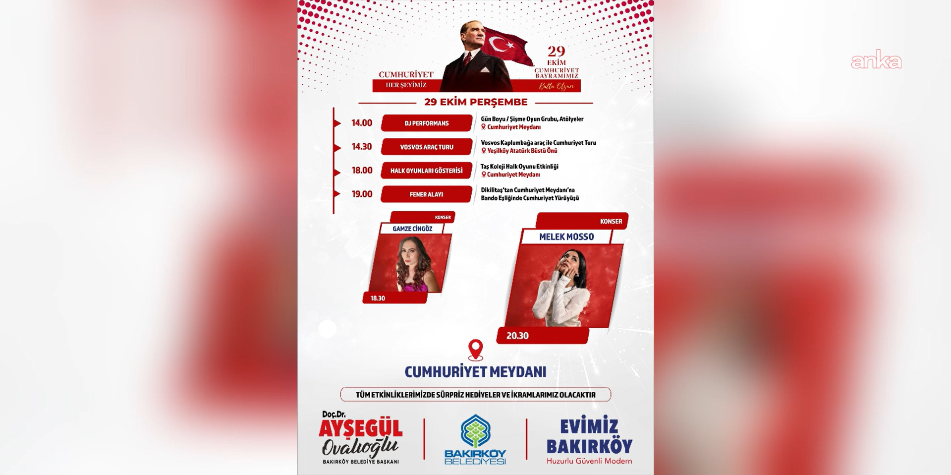 Bakırköy Belediyesi, Cumhuriyet Bayramı’nı zengin bir programla kutlayacak
