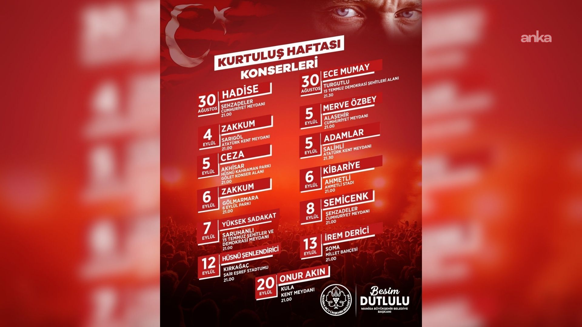 Manisa’da kurtuluş coşkusu kentin dört bir yanına taşınacak