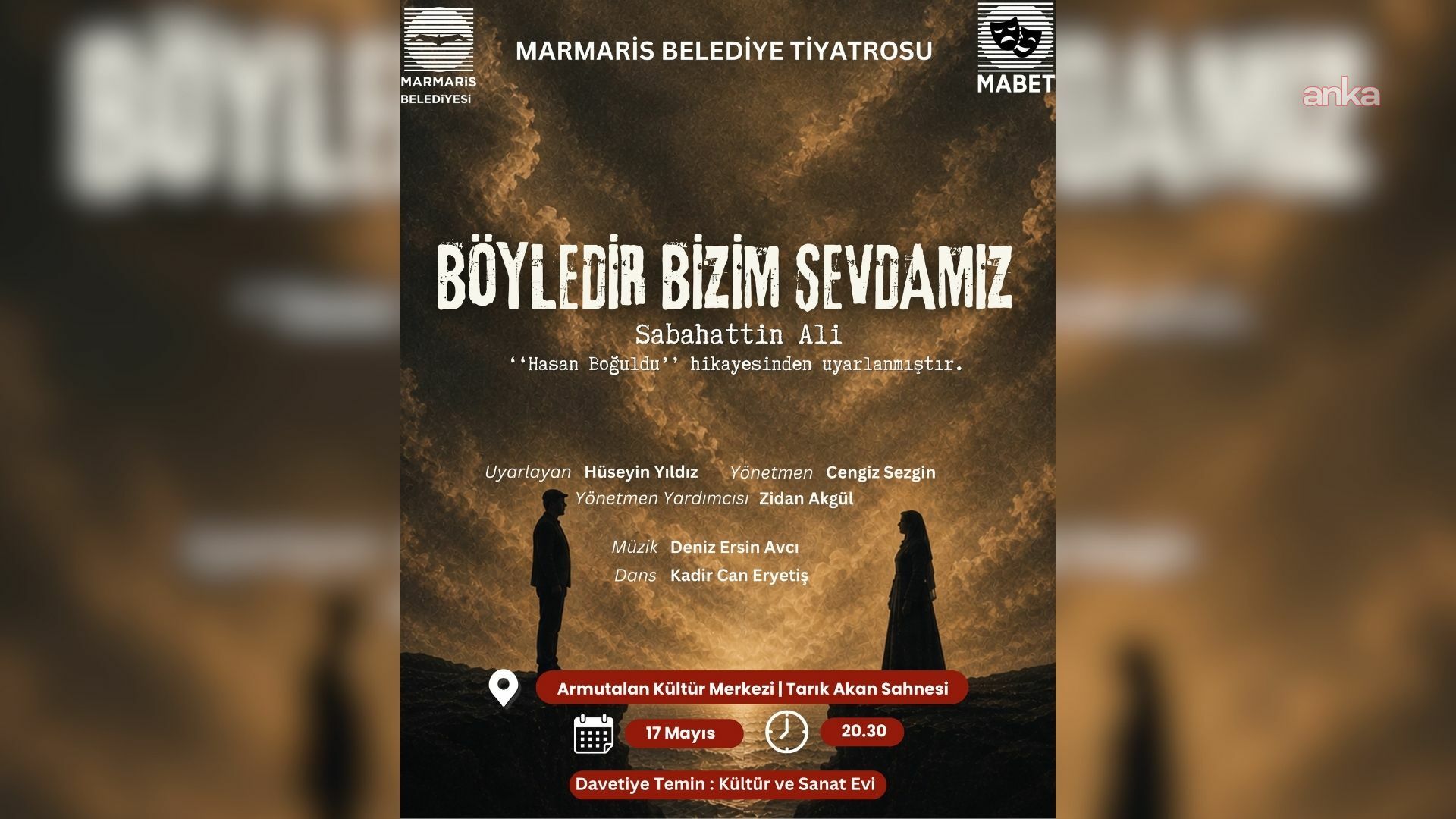 Marmaris Belediye Tiyatrosu’nda ikinci oyun sergileniyor
