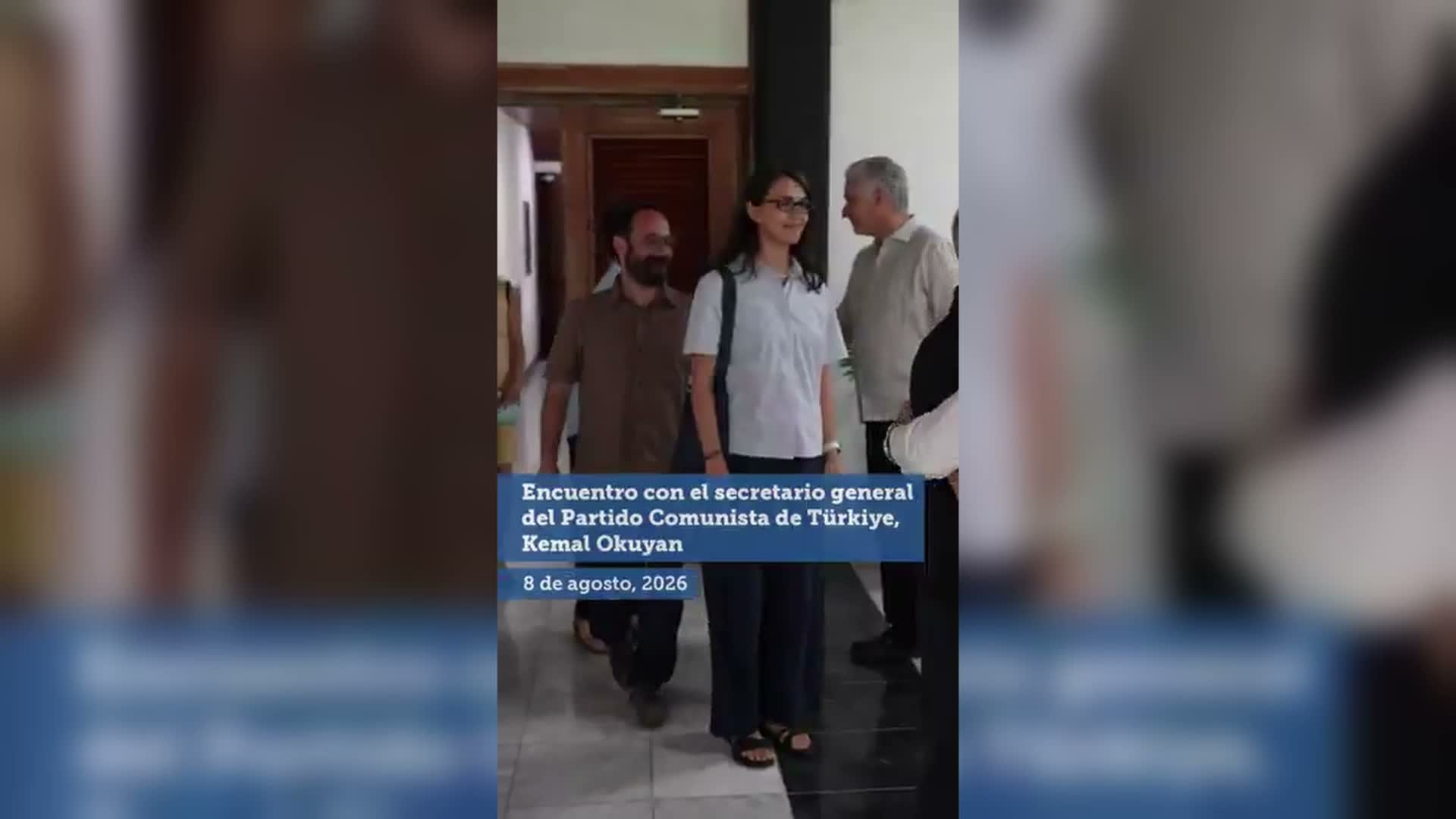 Küba Devlet Başkanı Diaz-Canel ve TKP Genel Sekreteri Okuyan Havana'da bir araya geldi