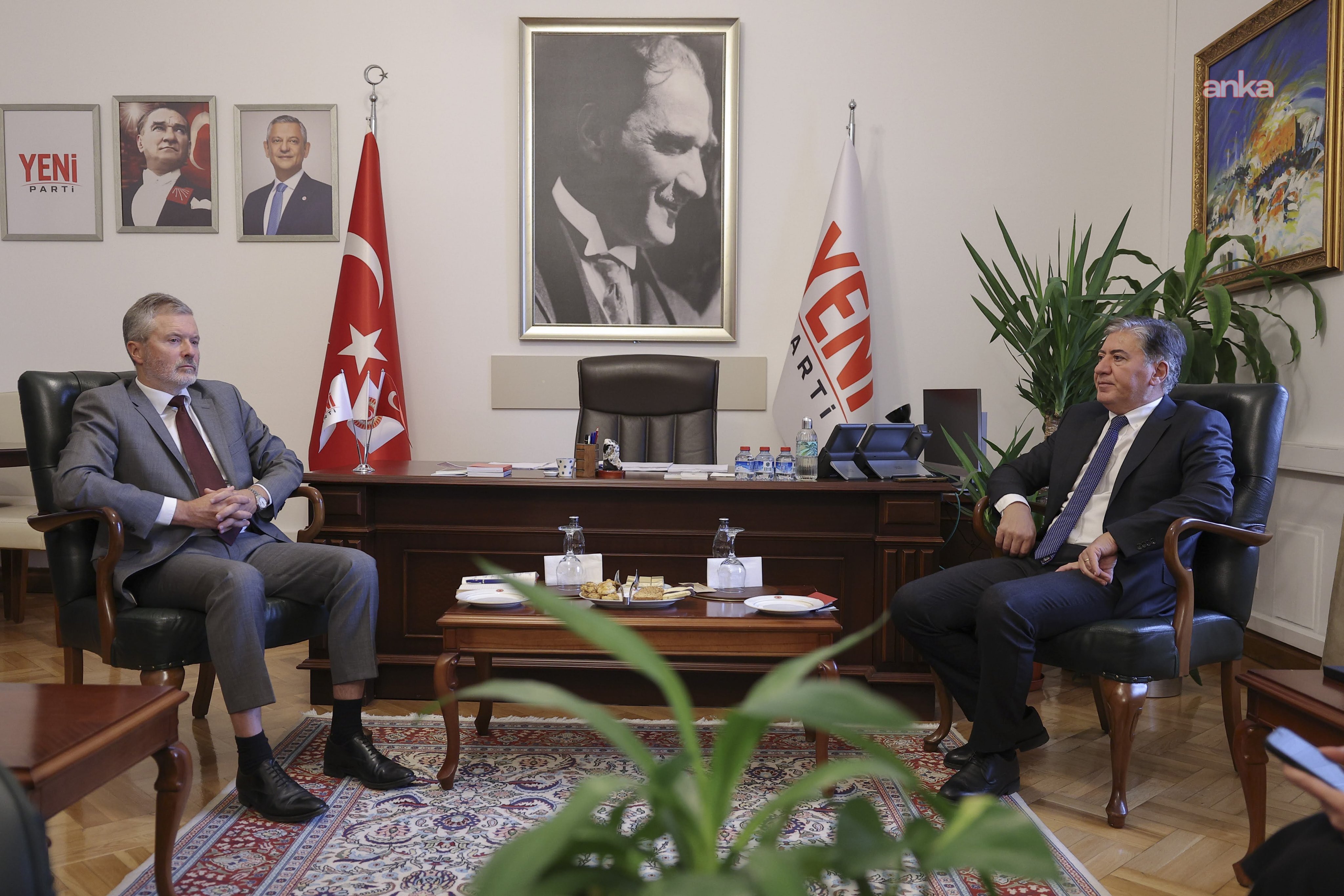 YENİ Parti Grup Başkanvekili Emir, Norveç Büyükelçisi Andreas Gaarder ile bir araya geldi