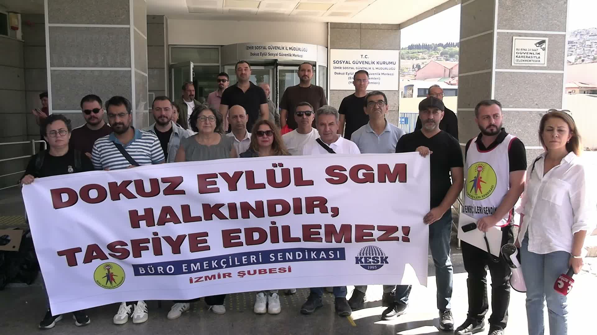 BES İzmir Şubesi'nden Dokuz Eylül Sosyal Güvenlik Merkezi’nin boşaltılmasına tepki