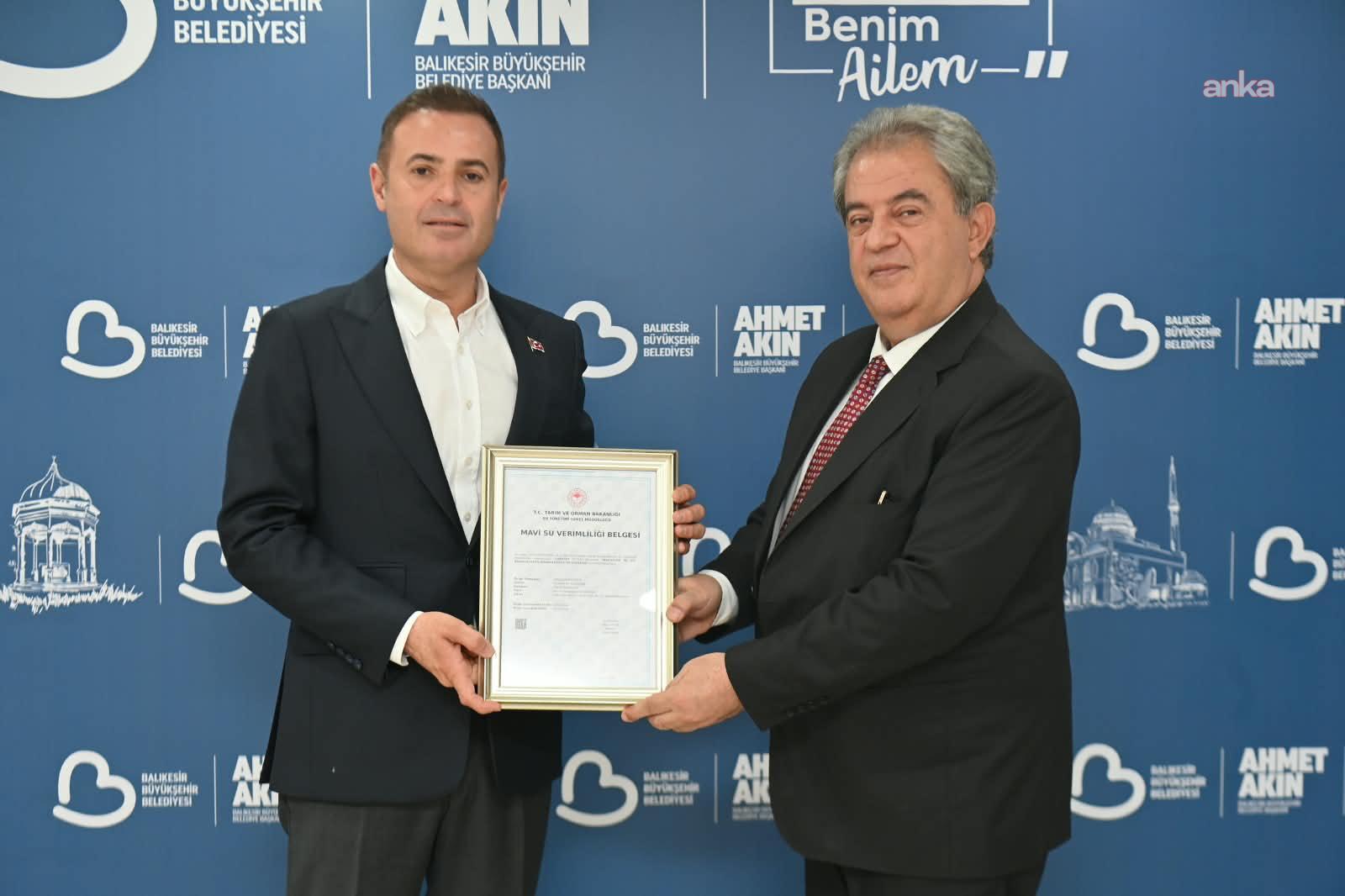 BASKİ, "Mavi Su Verimliliği Belgesi" almaya hak kazandı