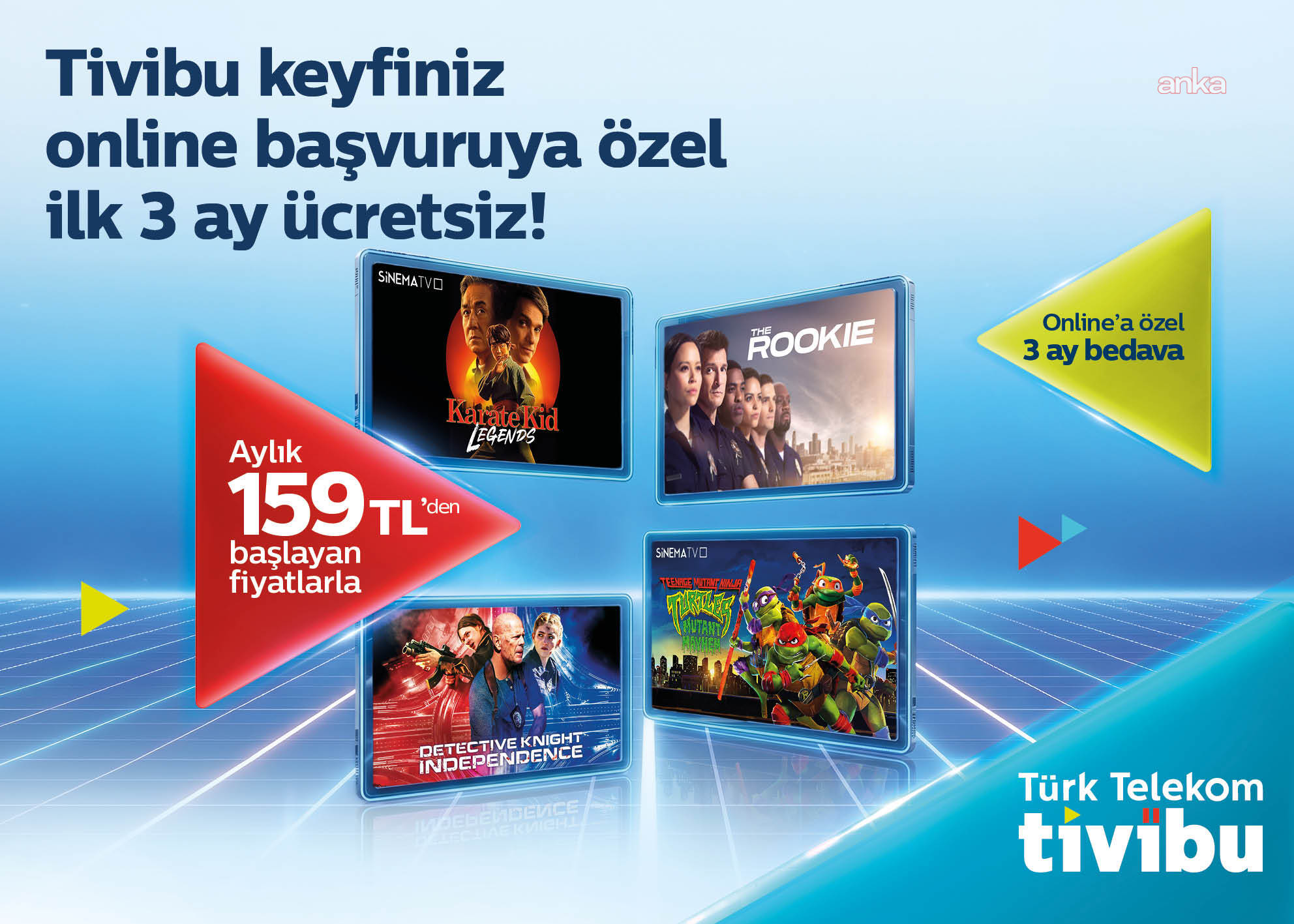 Tivibu’dan yeni müşterilere özel ilk 3 ay ücretsiz eğlence paketi