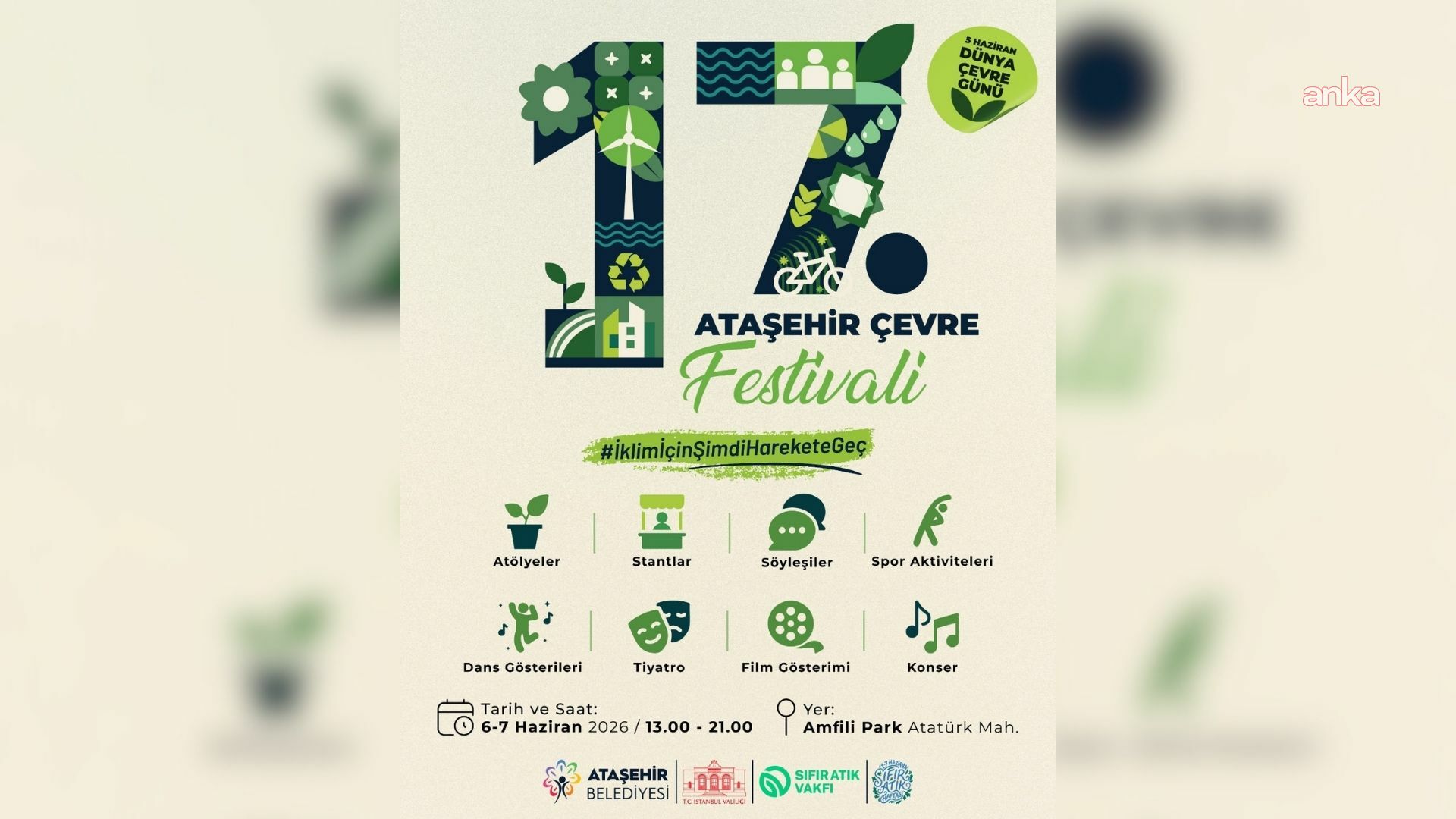 17. Ataşehir Çevre Festivali başlıyor