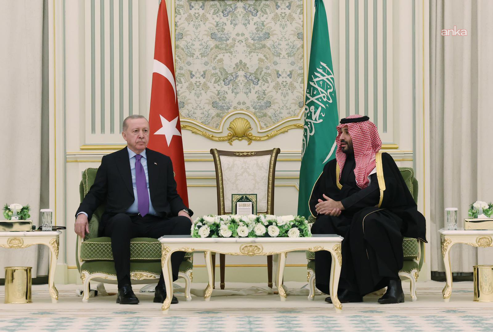 Cumhurbaşkanı Erdoğan, Suudi Arabistan Veliaht Prensi Selman ile görüştü