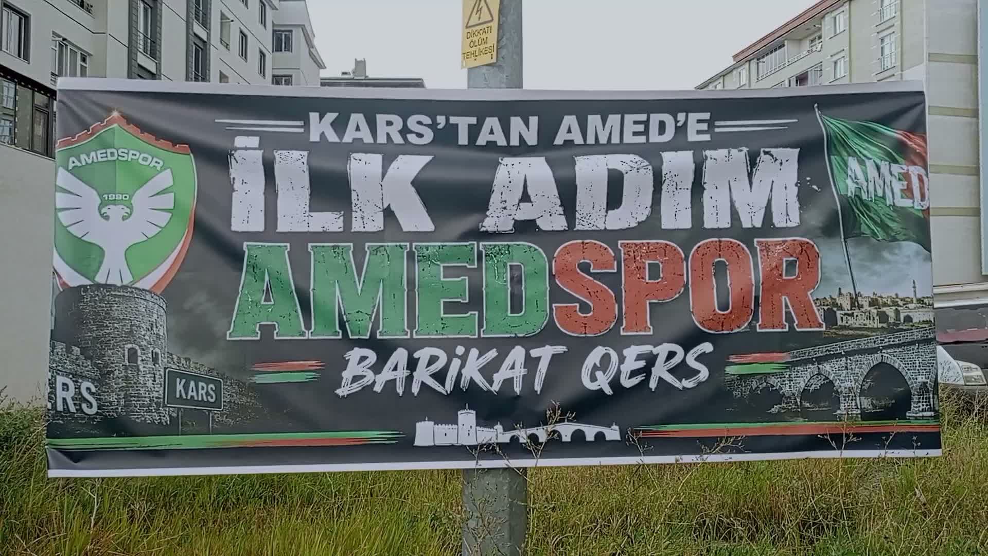 Amedspor taraftarları Trabzonspor maçı öncesi Kars'a misafir oldu