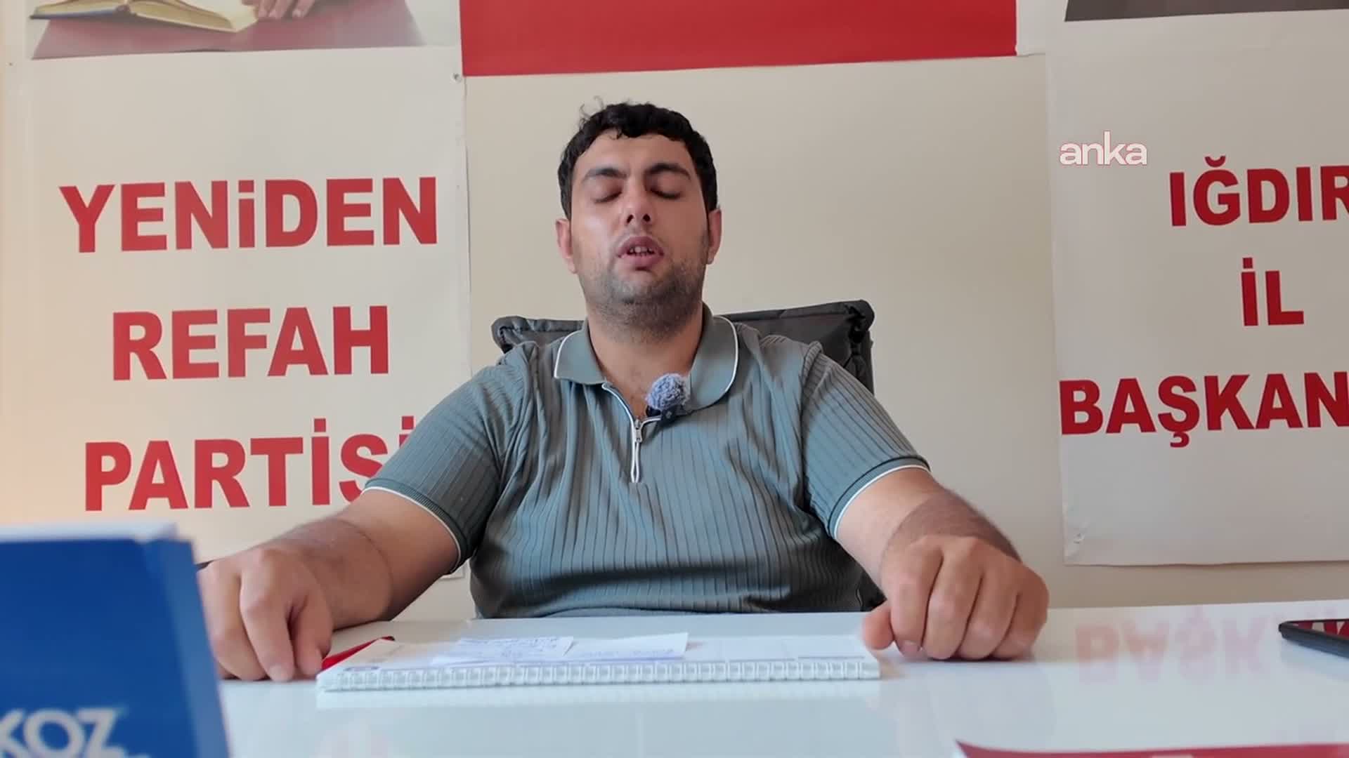 Yeniden Refah Partisi Iğdır Merkez İlçe Başkanı Salduz, kendisine yönelik saldırının aydınlatılmasını istedi