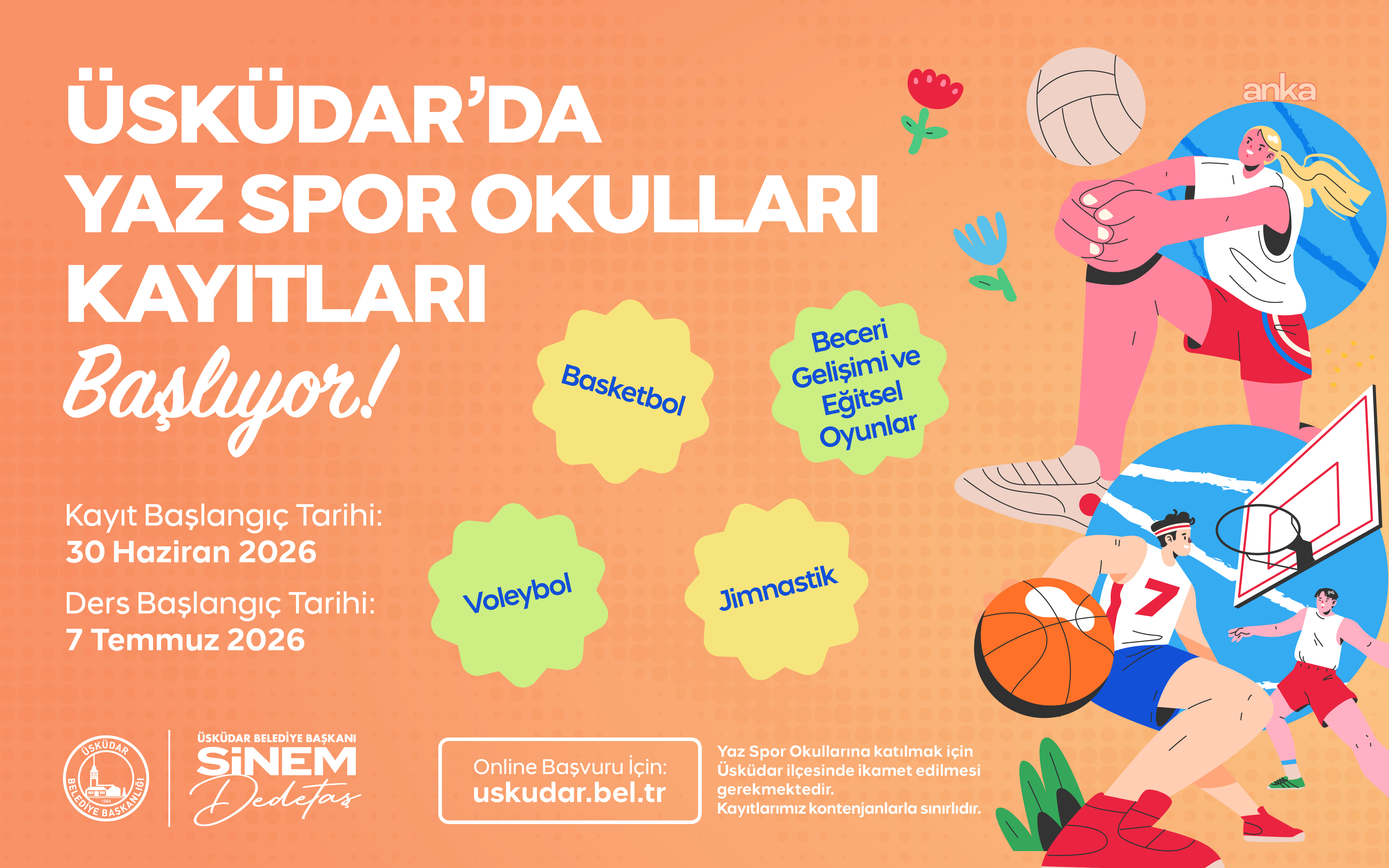Üsküdar’da yazın ritmini spor belirleyecek