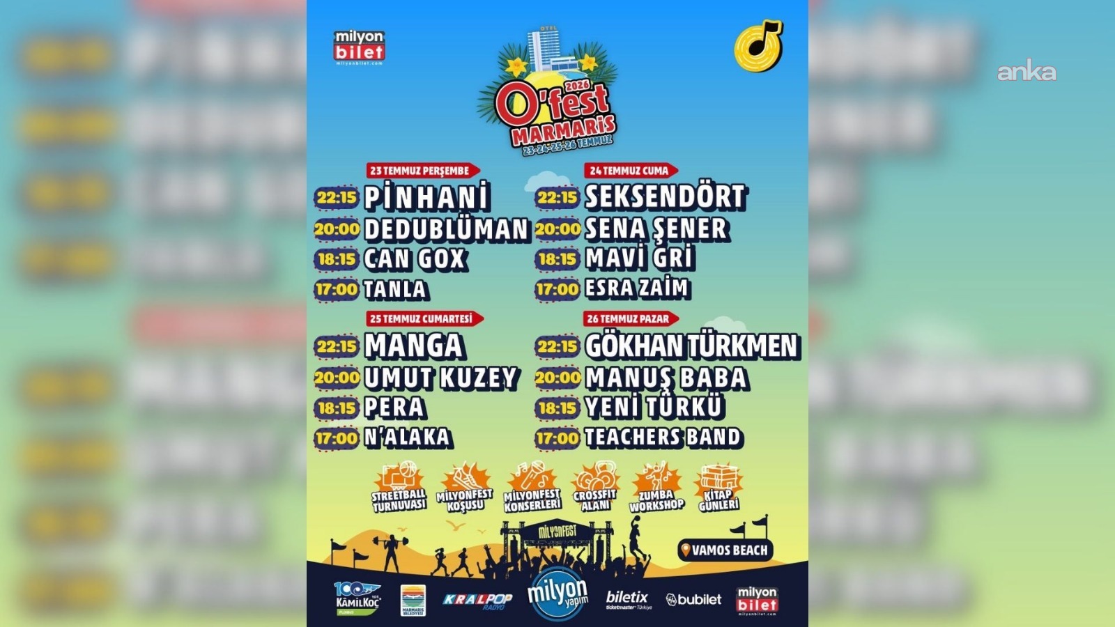 Gençler, O'Fest Marmaris’te buluşacak