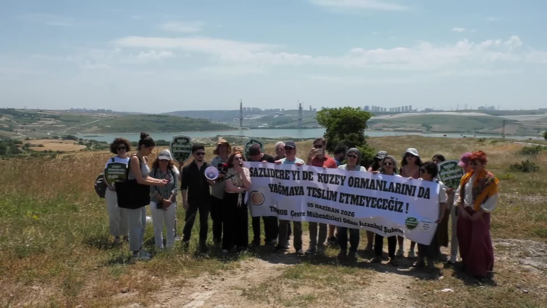 Gittikçe betonlaşan Sazlıdere'de çevre mühendisleri açıklama yaptı: İstanbul’un yaşam alanları ranta teslim edilemez