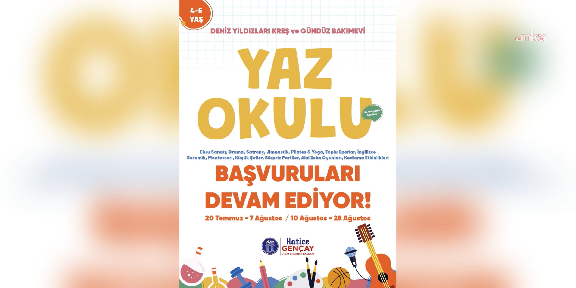 Didim Belediyesi Yaz Okulu'nda ikinci ve üçüncü dönem kayıtları sürüyor