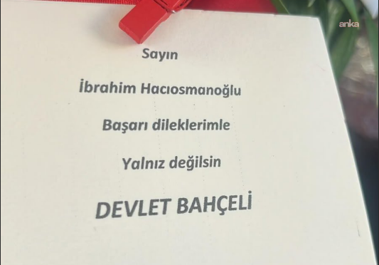 Bahçeli'den Hacıosmanoğlu'na "Yalnız değilsin" çiçeği