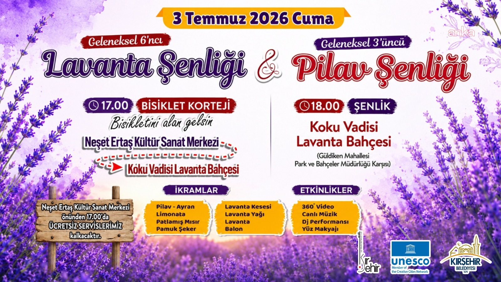 Kırşehir'de iki şenlik bir arada
