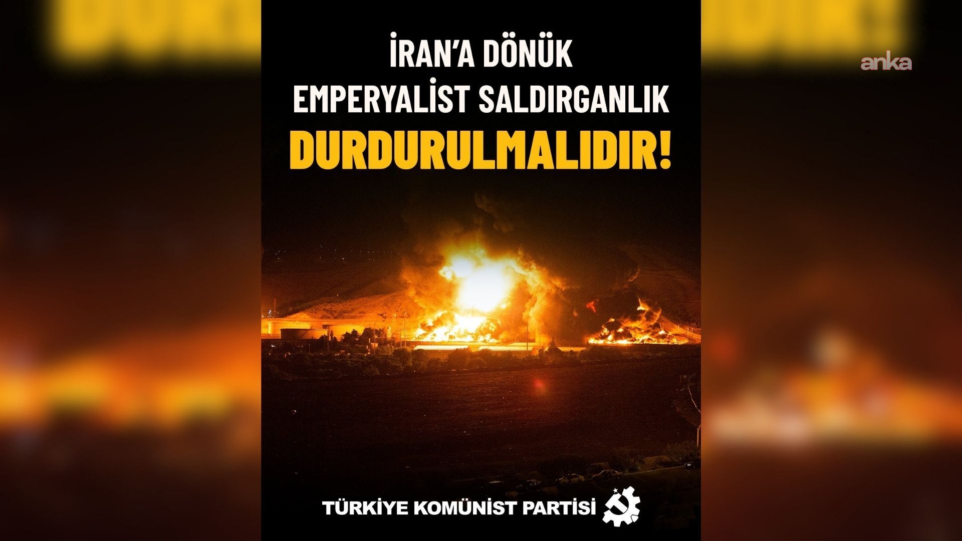 TKP: İran’a dönük emperyalist saldırganlık durdurulmalıdır