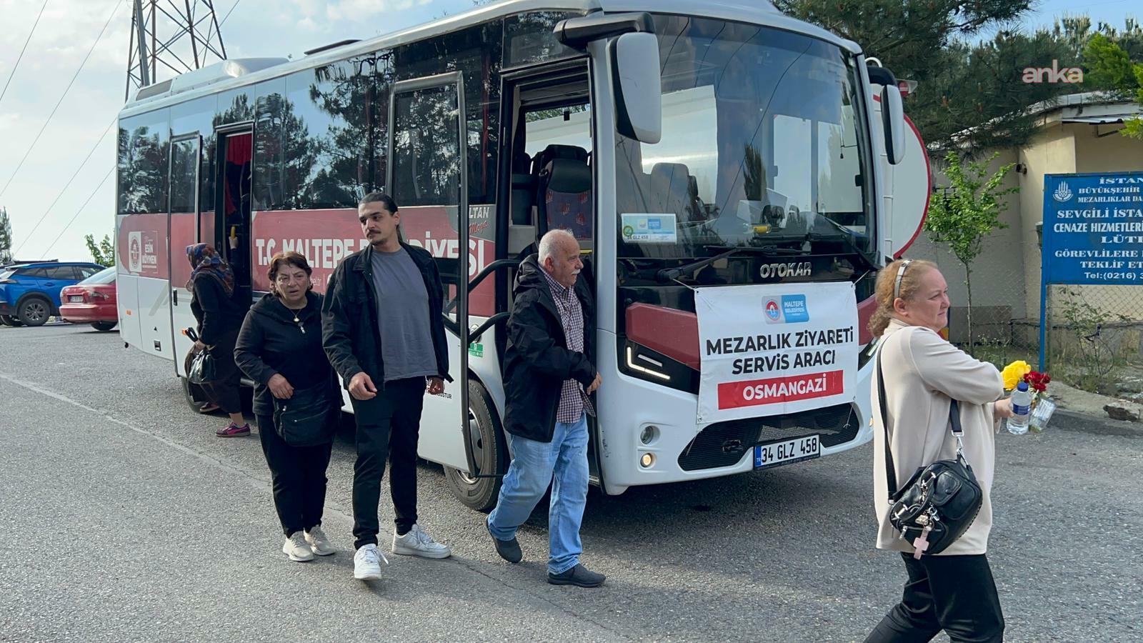 Maltepe Belediyesi'nden bayramda mezarlıklara ücretsiz ring seferleri