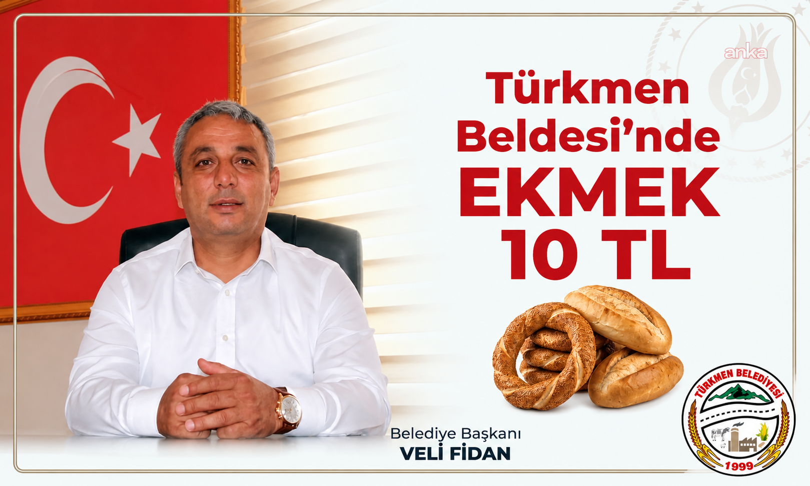 Osmaniye’nin Türkmen Beldesi’nde ekmek fiyatı 10 TL olarak sabit kaldı