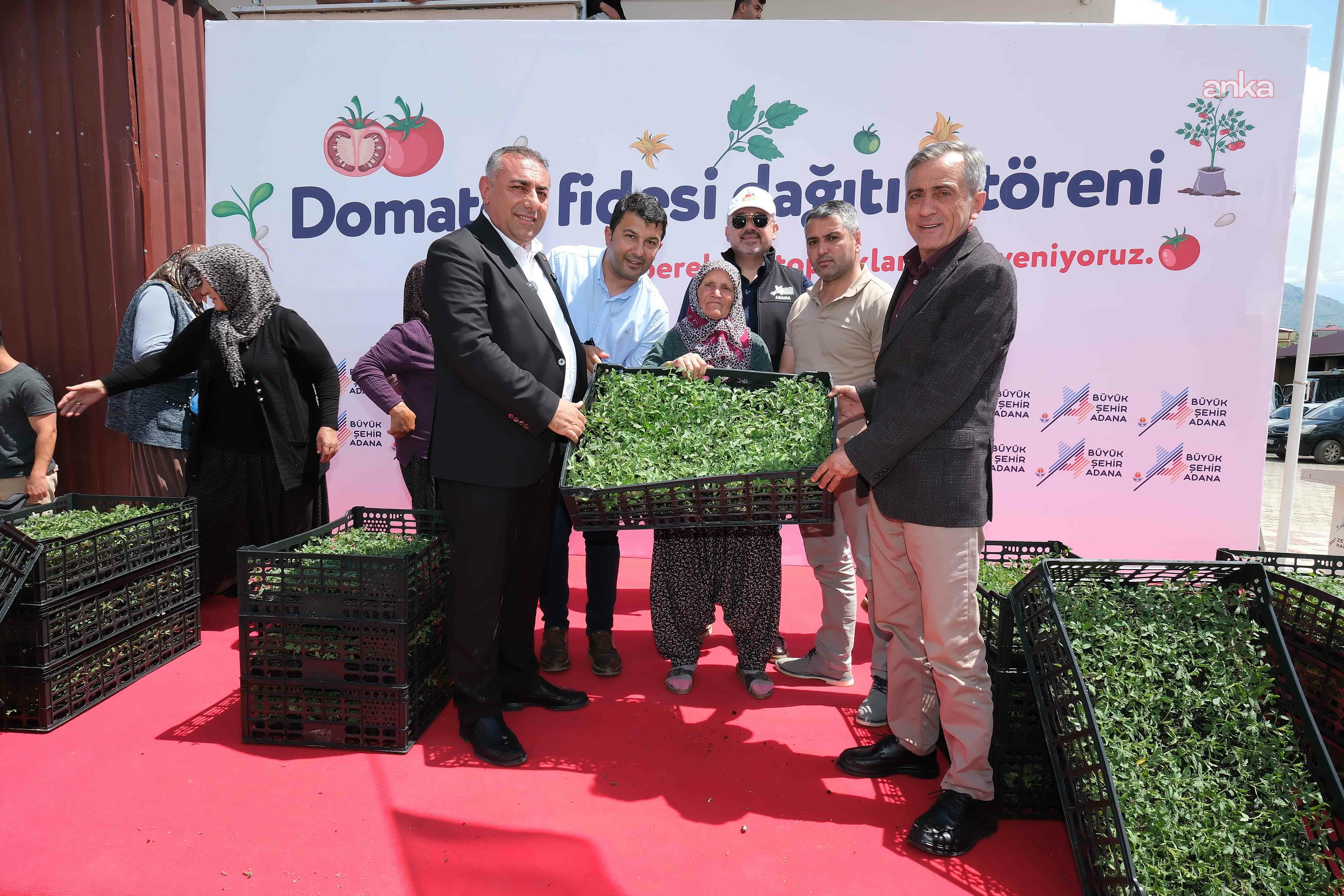 Adana Büyükşehir Belediyesi'nden Tufanbeyli ve Fekeli üreticiye fide desteği