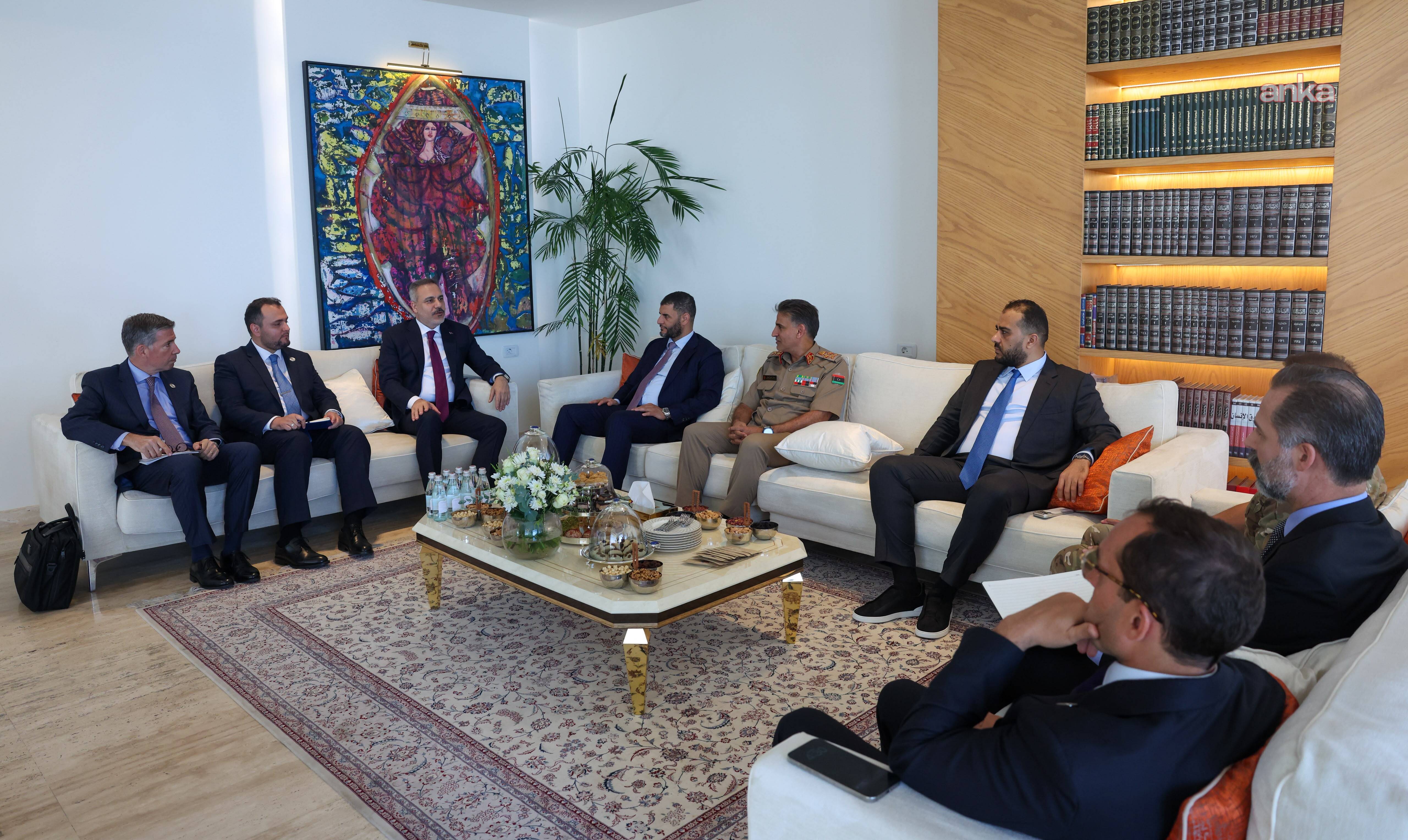Bakan Fidan, Libya Başbakanı'nın Ulusal Güvenlik Danışmanı Dibeybe ile görüştü
