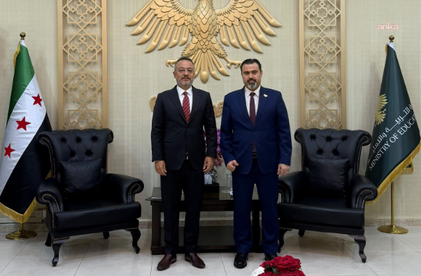 Şam Büyükelçisi Nuh Yılmaz, Suriye Eğitim Bakanı Tırko ile "Türkçe eğitimi" görüştü