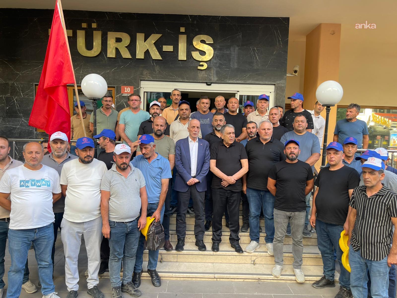 Doruk Madencilik işçilerinden Ergün Atalay'a teşekkür