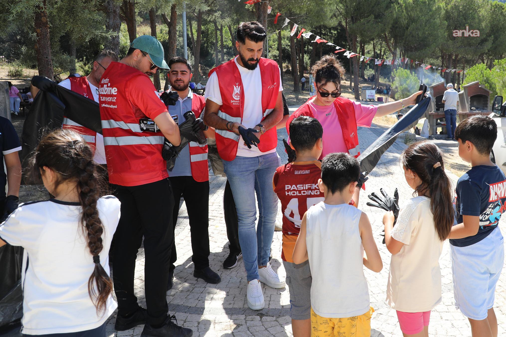 Şehzadeler Belediyesi'nden Hamalın Kırı Mesire Alanı’nda çevre farkındalığı çalışması