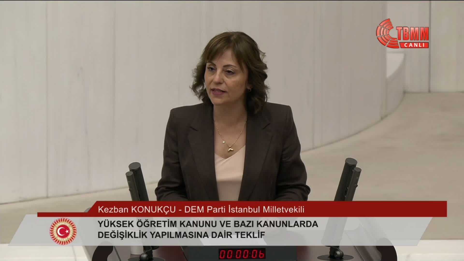 TBMM Genel Kurulu... YENİ Partili Özçağdaş: Yükseköğretim sistemi torba yasalarla değil, kapsamlı planlamayla düzenlenmeli