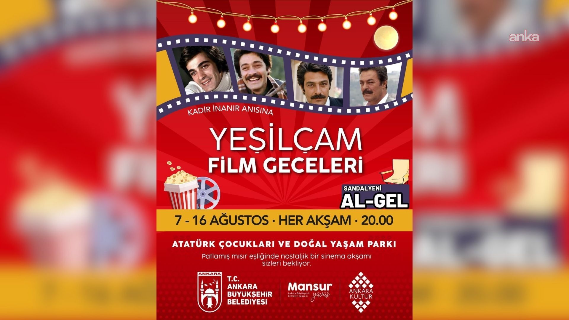 Yeşilçam'ın unutulmaz filmleri, Başkentlilerle buluşacak
