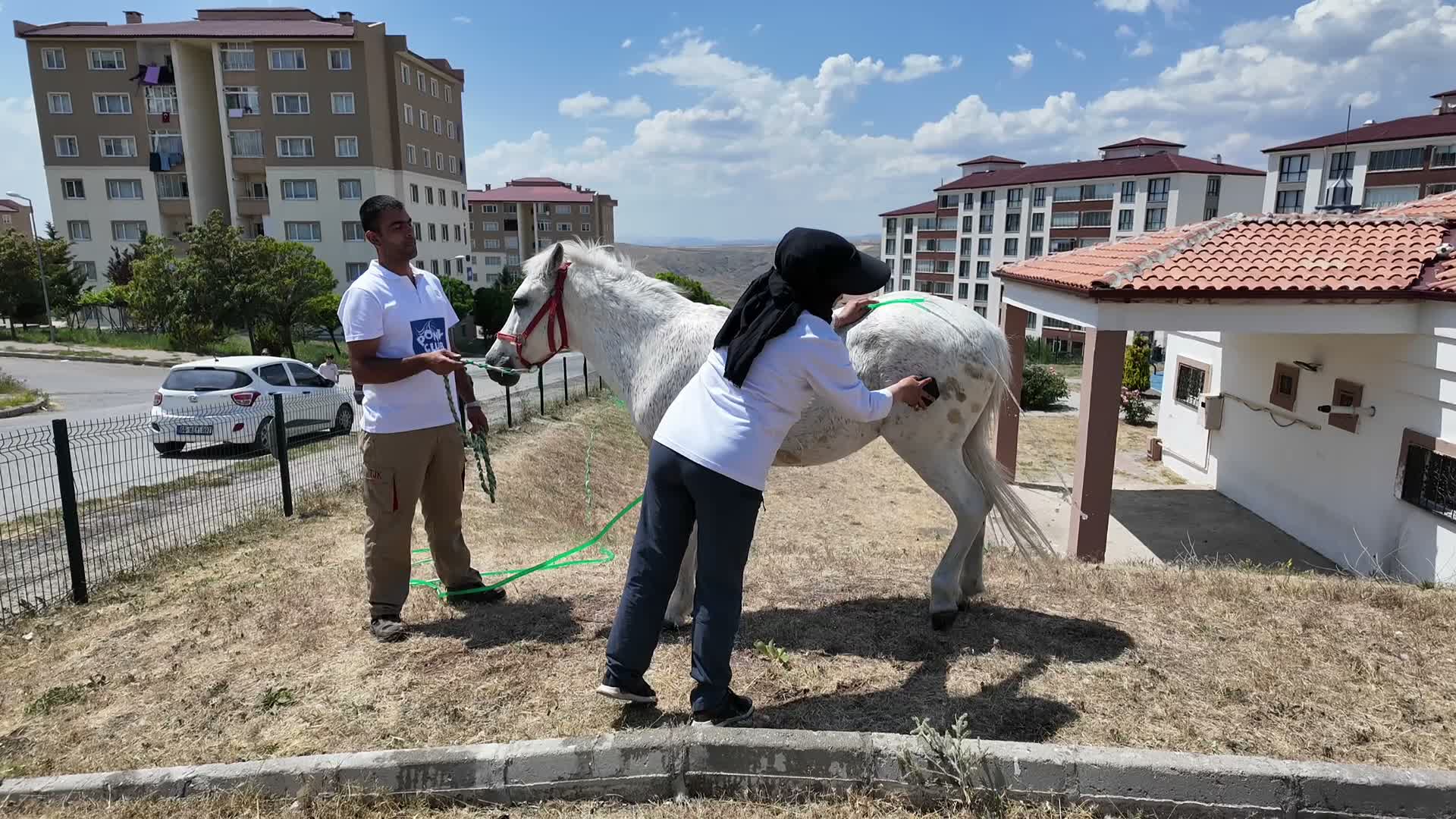 Yozgat’ta minikler ata binmenin heyecanını yaşadı