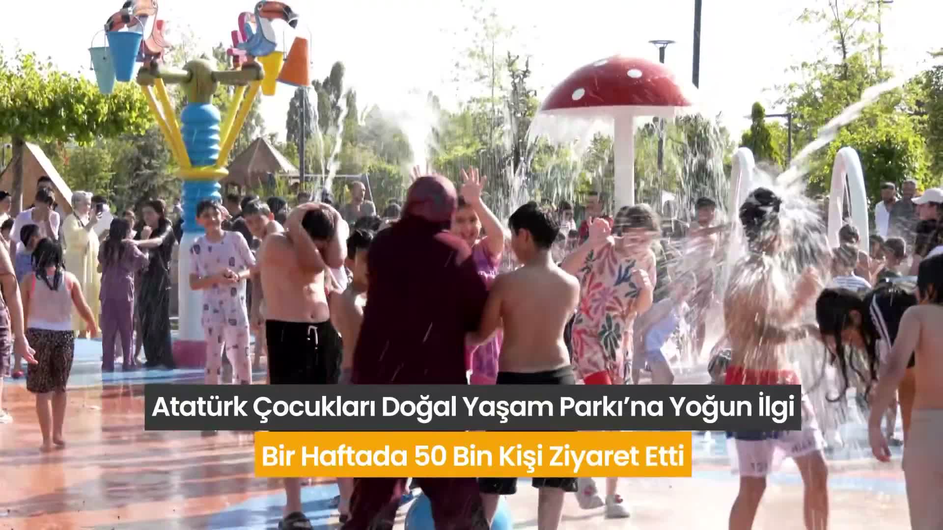 Atatürk Çocukları Doğal Yaşam Parkı, bir haftada 50 bin ziyaretçiyi ağırladı