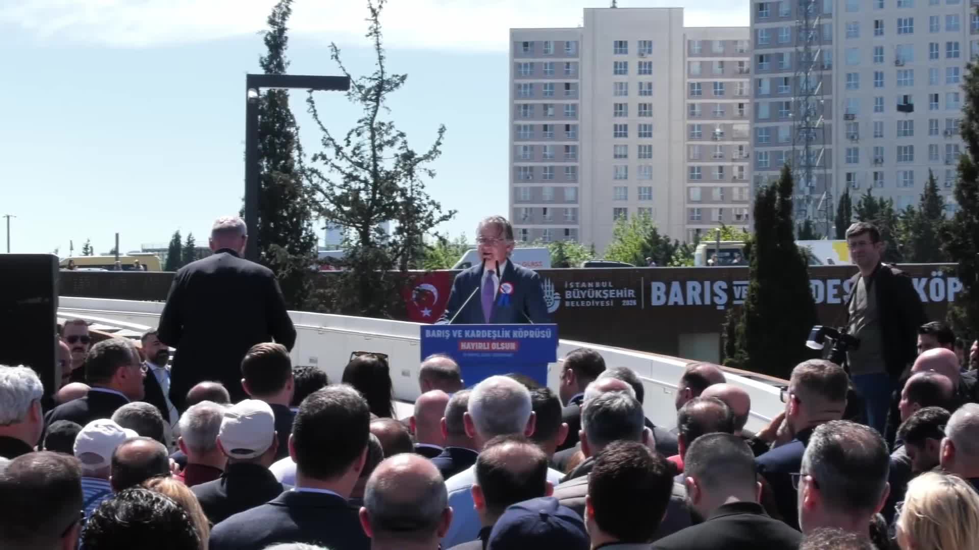 Esenyurt Barış ve Kardeşlik Köprüsü açıldı... Nuri Aslan: Bu güzel köprü; adaletli, umutlu ve güzel günlerimize de bir gönül köprüsü olsun