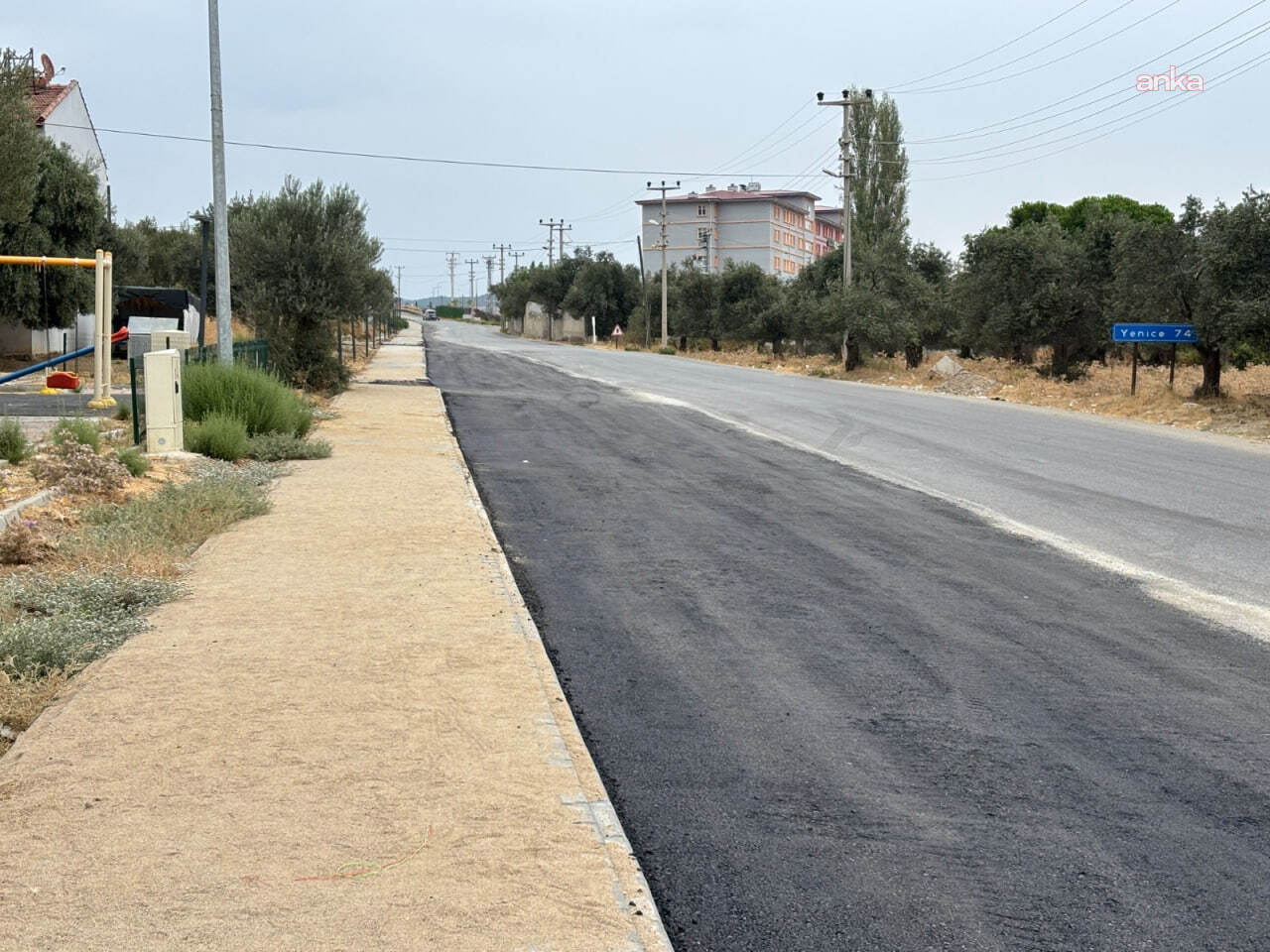 Edremit’te öğrencilerin kullandığı güzergah yenilendi