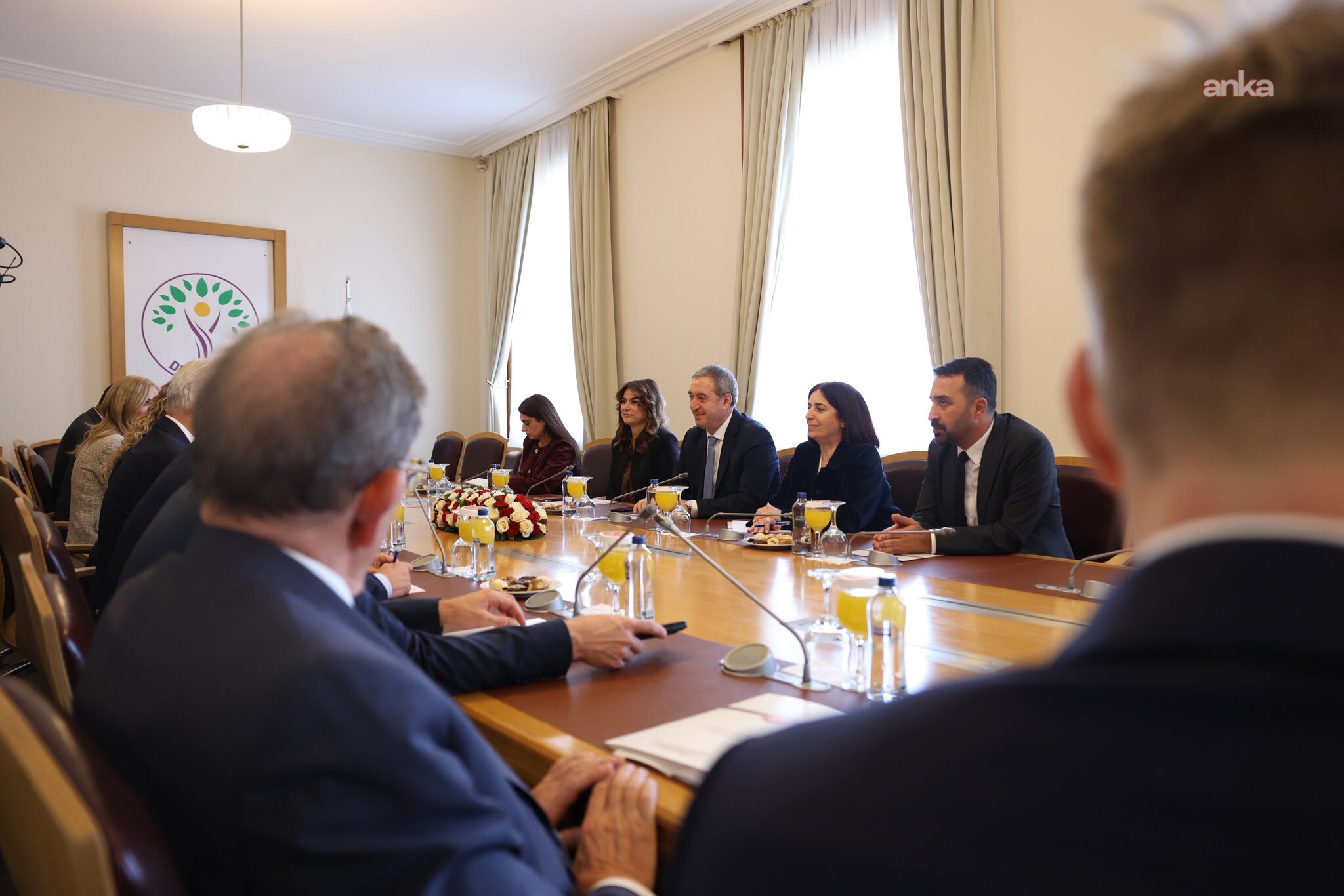 Tuncer Bakırhan, Lüksemburg Temsilciler Meclisi Başkanı Wiseler ile bir araya geldi