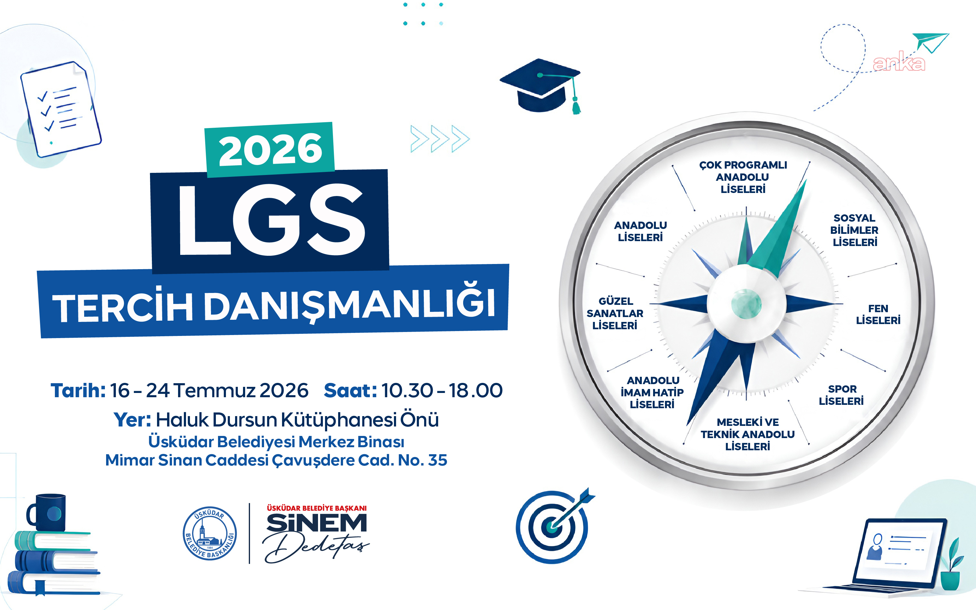 Üsküdar Belediyesi'nden LGS tercih döneminde ücretsiz rehberlik desteği