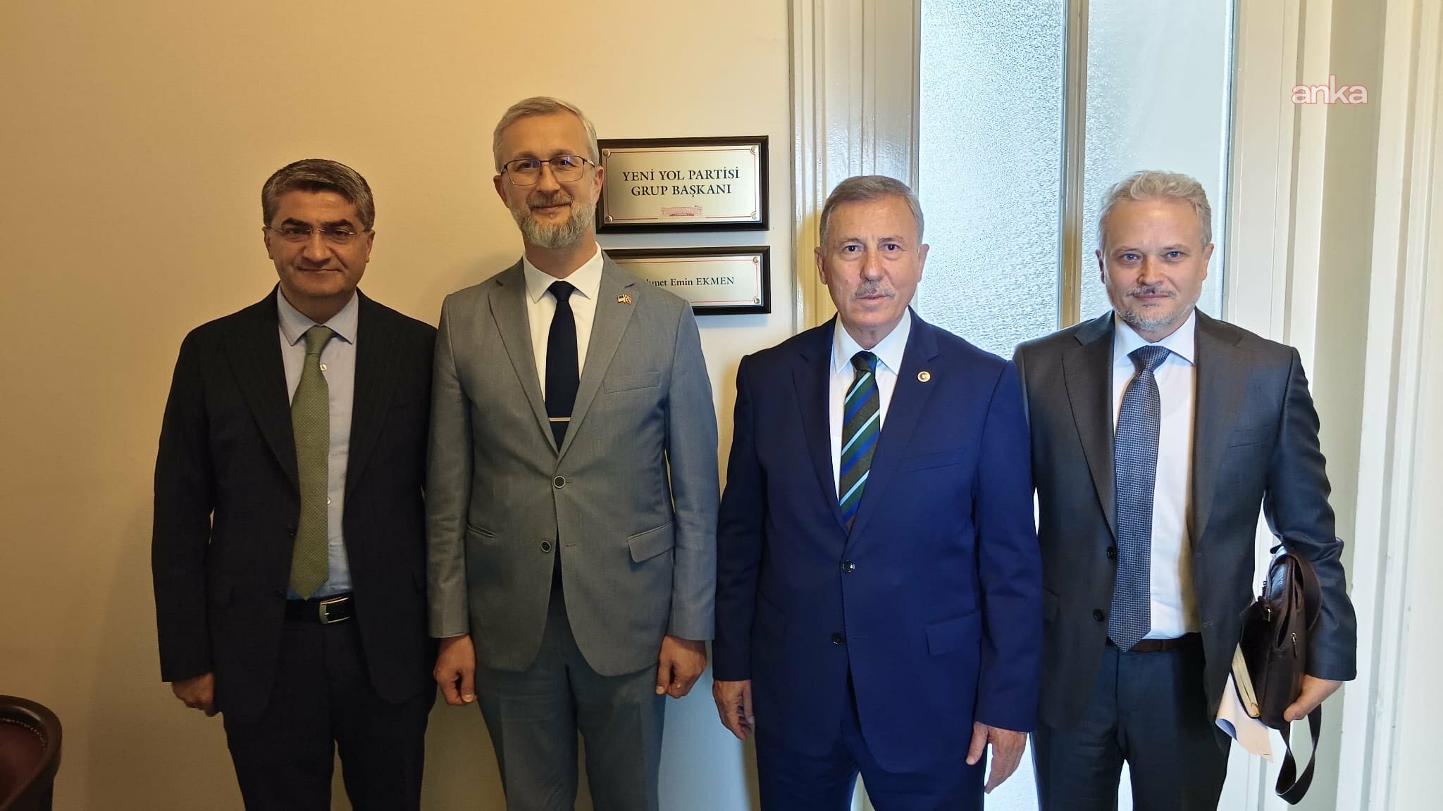 Ekmen ve Özdağ, Ukrayna Büyükelçisi Celalov'u TBMM'de ağırladı