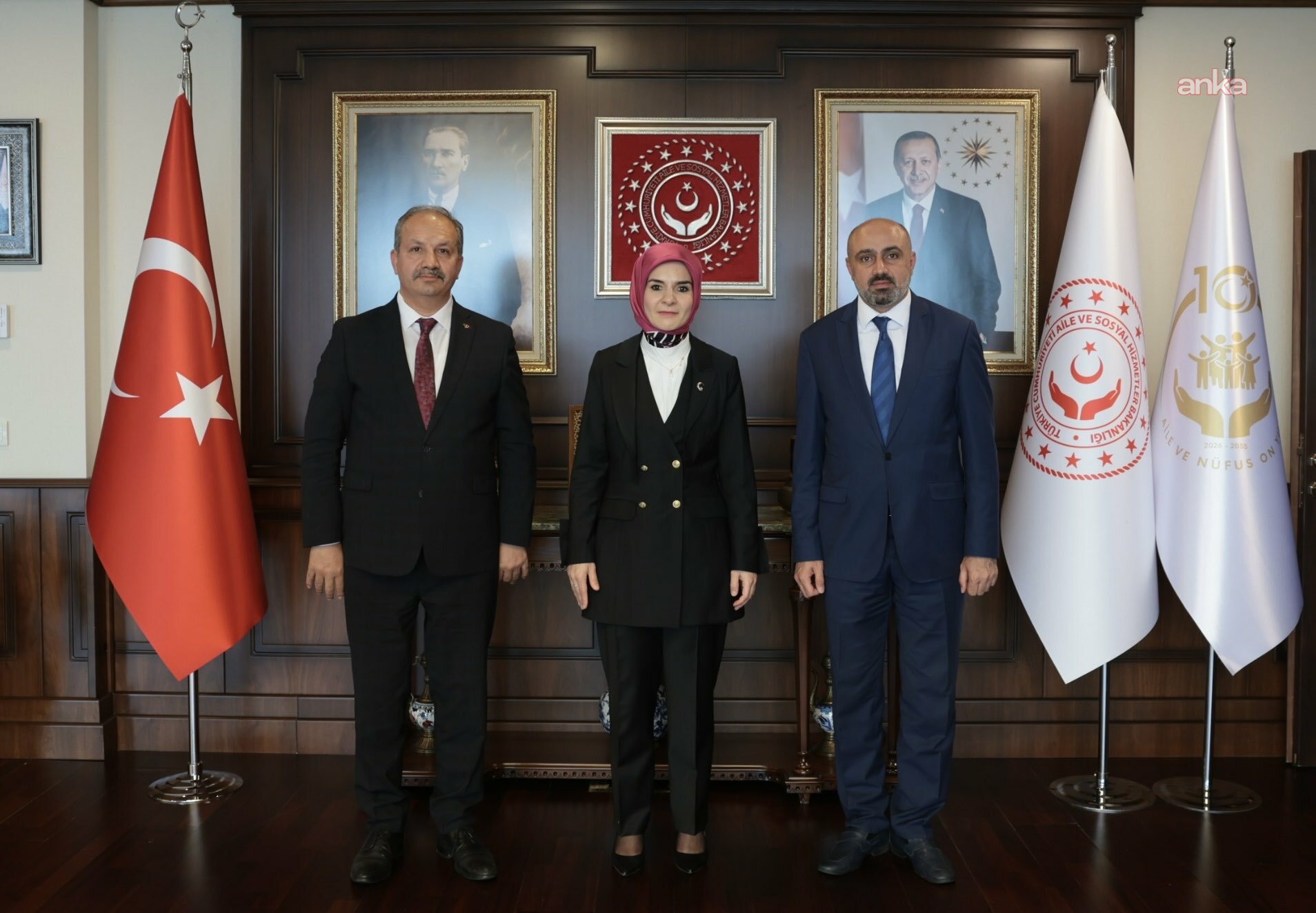 Bakan Göktaş, Sağlık-Sen Genel Başkanı Doğan'ı kabul etti