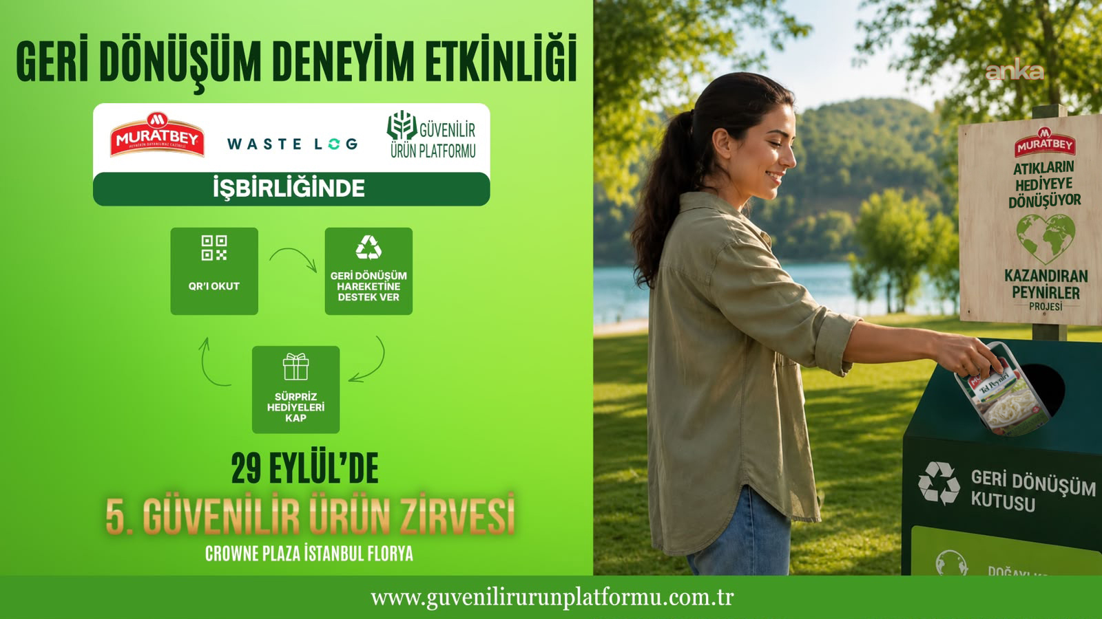 Kazandıran Peynirler Projesi geri dönüşüm deneyimiyle Güvenilir Ürün Zirvesi’nde